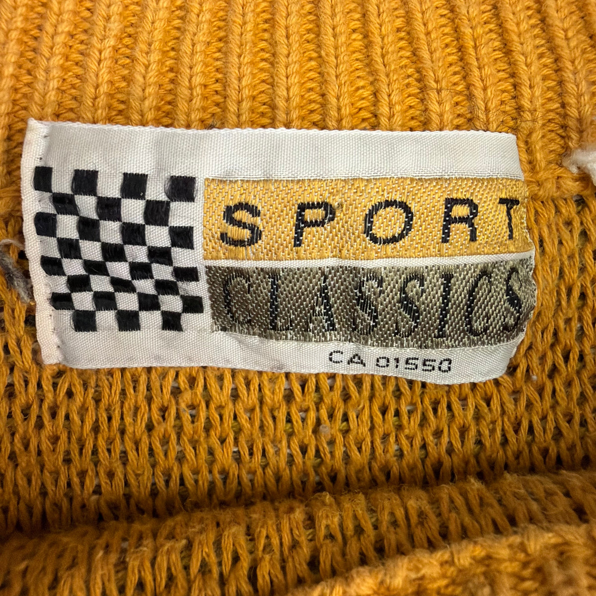 Vintage Sport Classics Knit Sweater Yellow