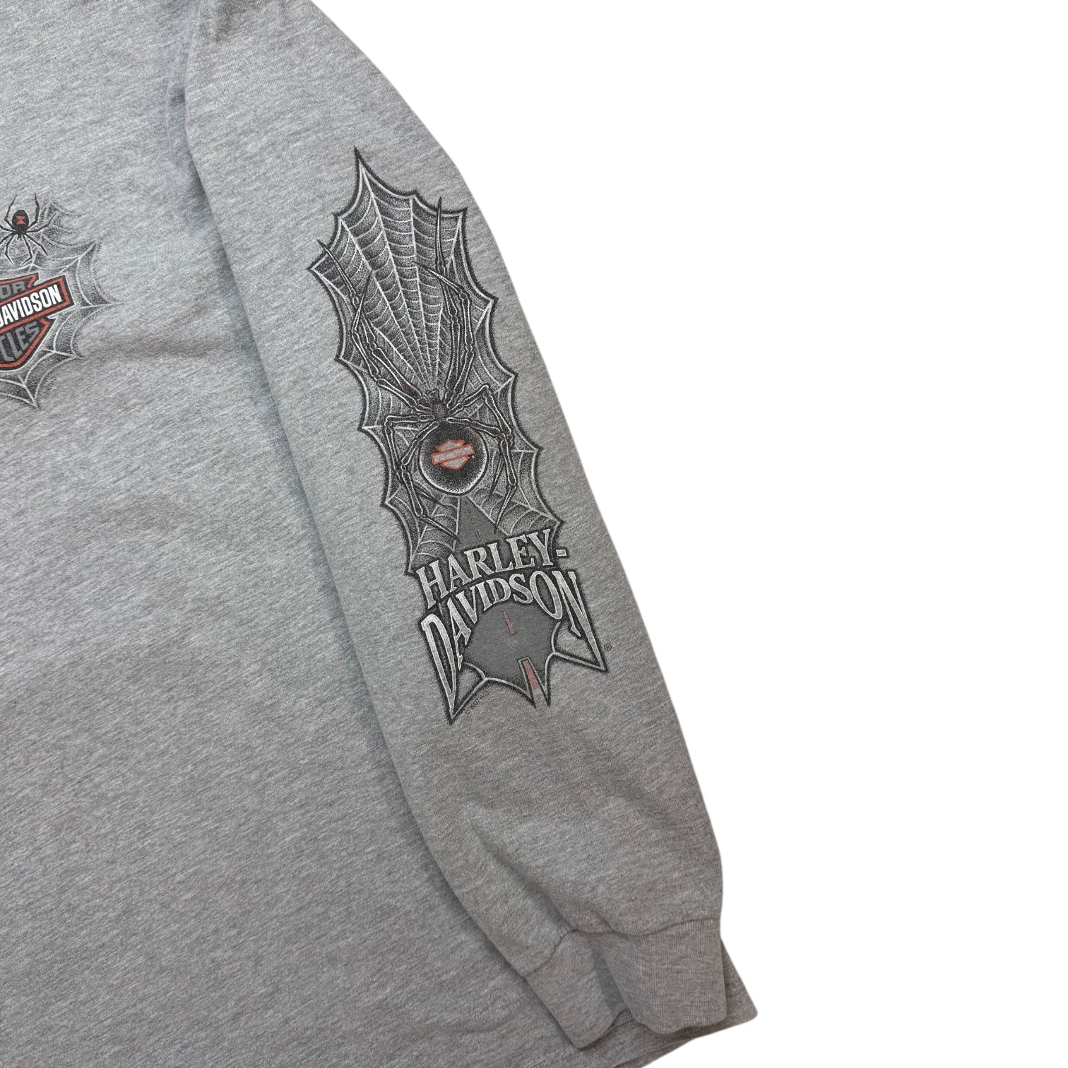 Vintage Harley Davidson Of Edmonton L/S Tee Grey