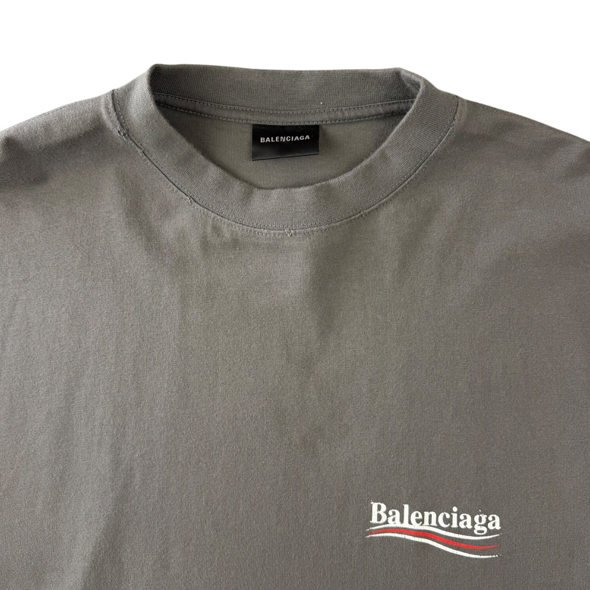Balenciaga Political Campaign T-Shirt Grey