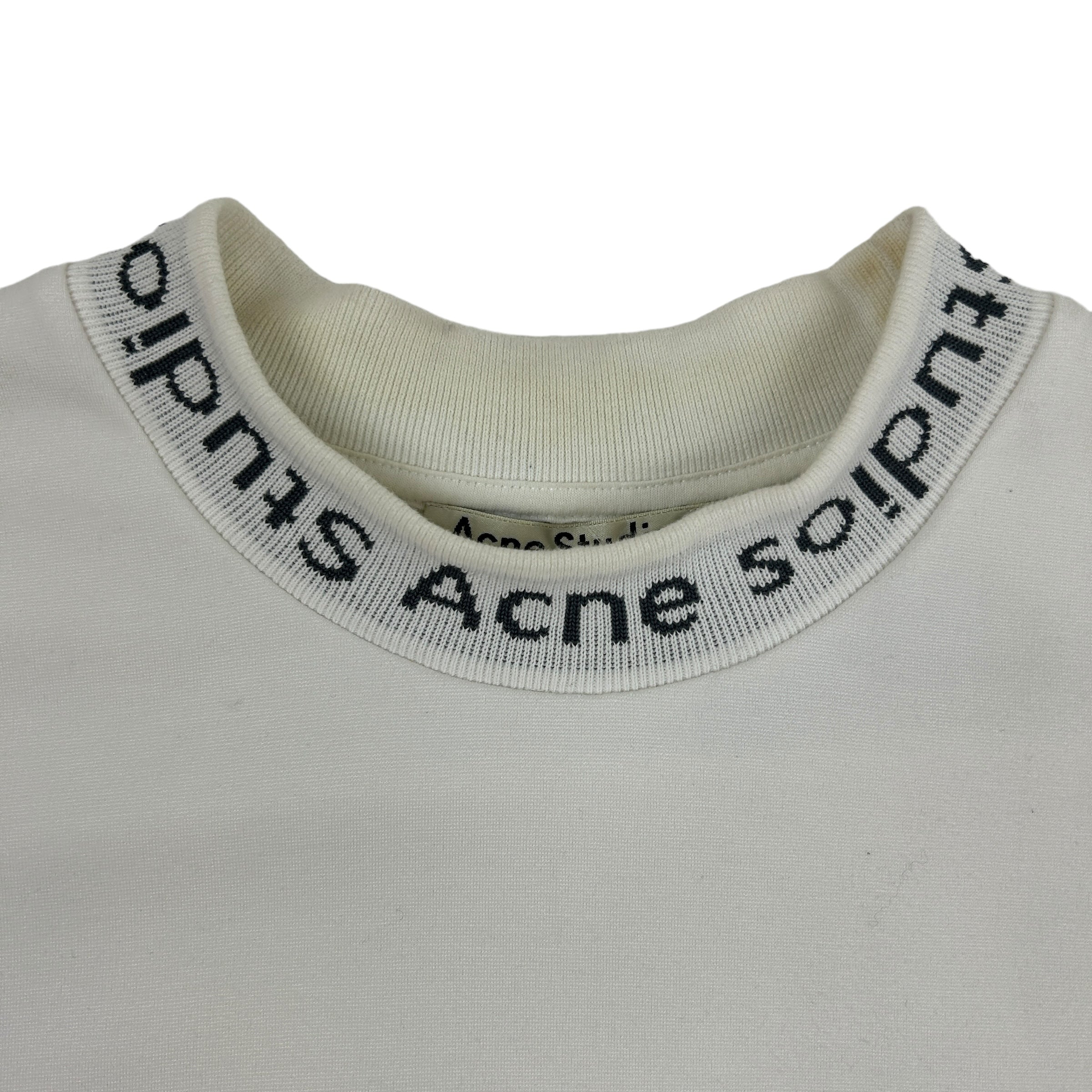 Acne Studios Collar Logo Shirt - White