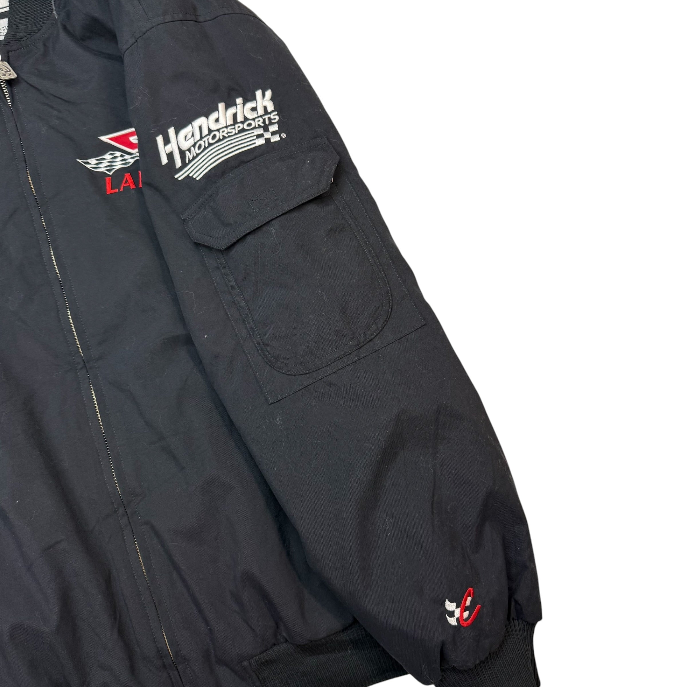 Vintage NASCAR Team Labonte Racing Jacket Black