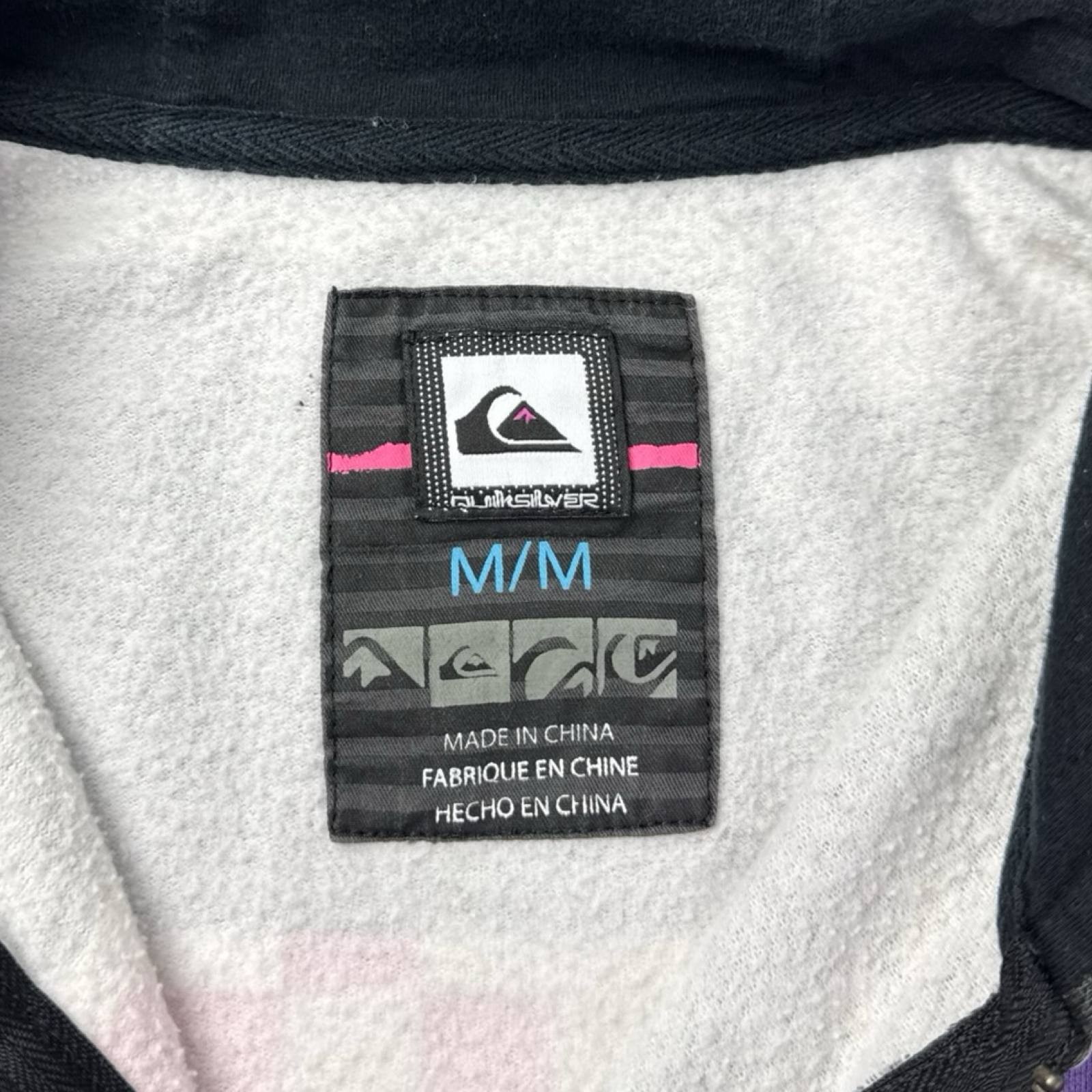 Vintage Y2K Quiksilver Surf Scene Zip Up Hoodie