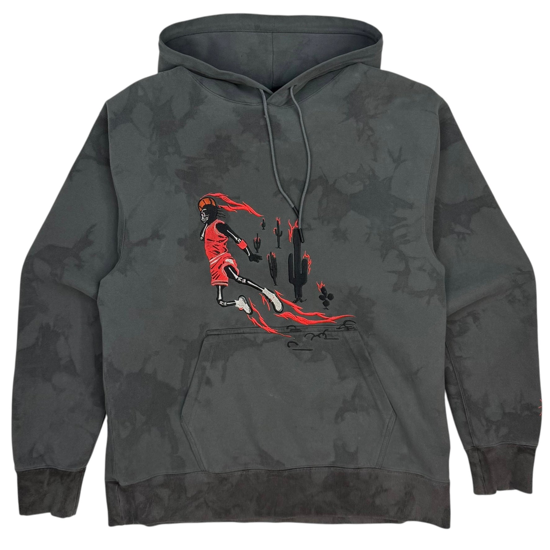 Cactus Jack By Travis Scott X Air Jordan Washed Suede Hoodie Grey