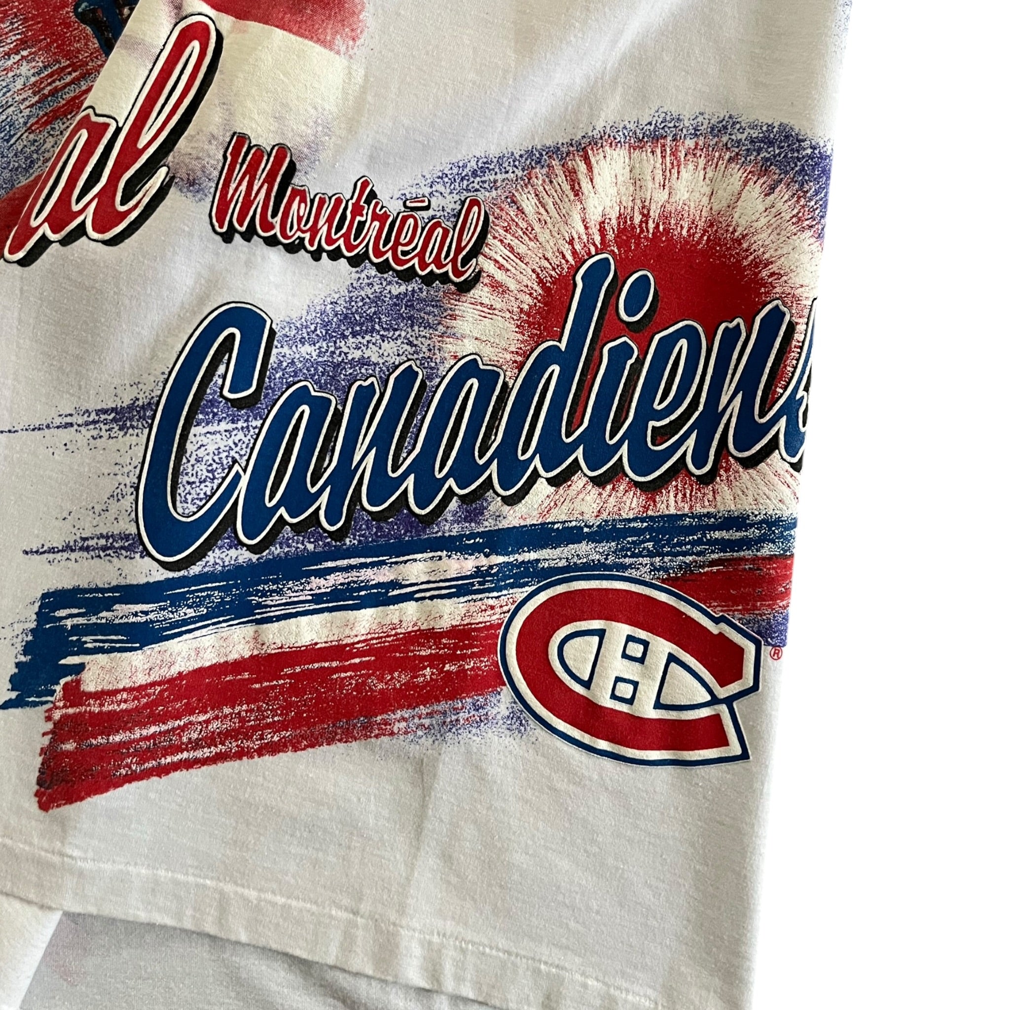 1993 Montreal Canadiens Bulletin Athletic AOP T-Shirt