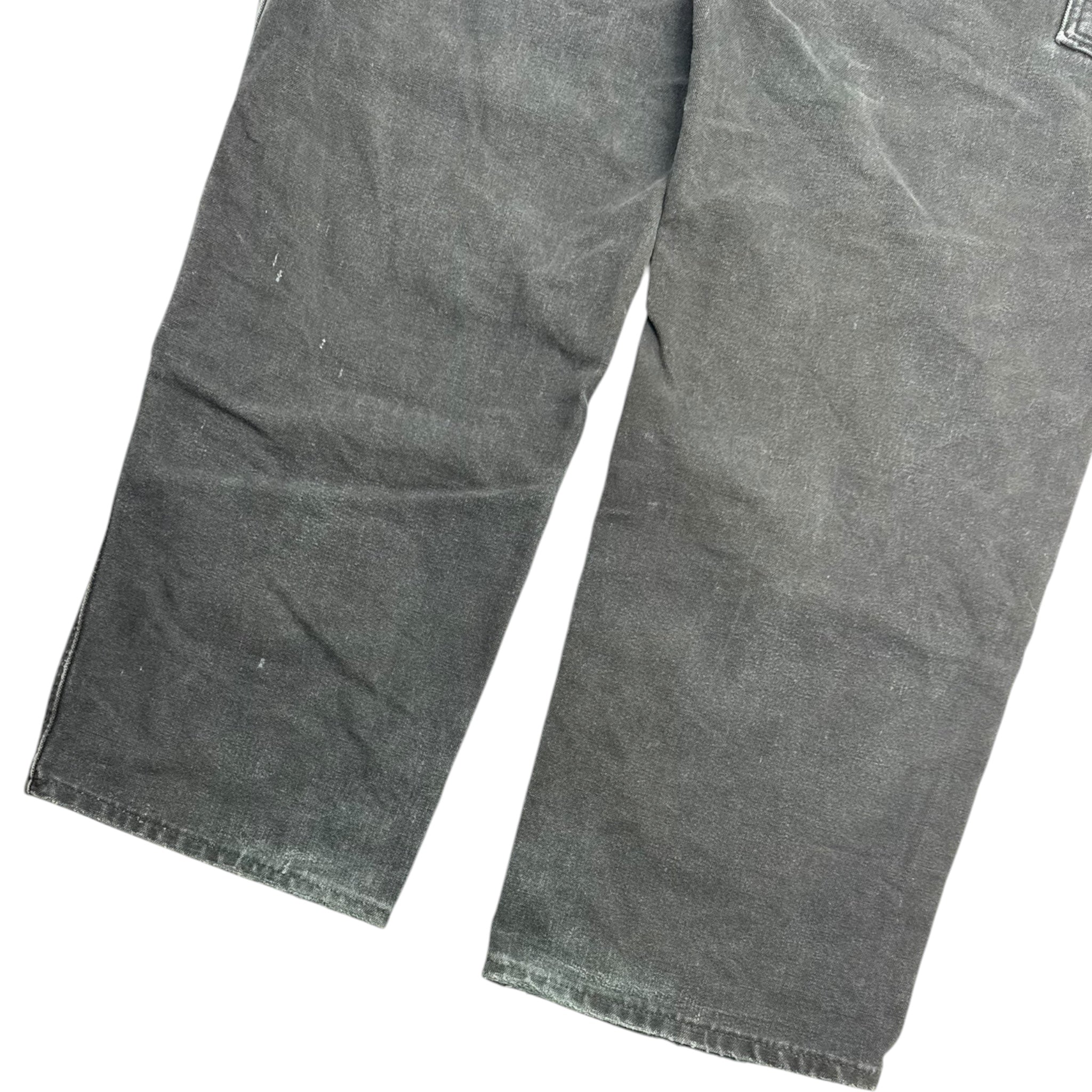 Distressed Carhartt Double Knee Bottoms Black