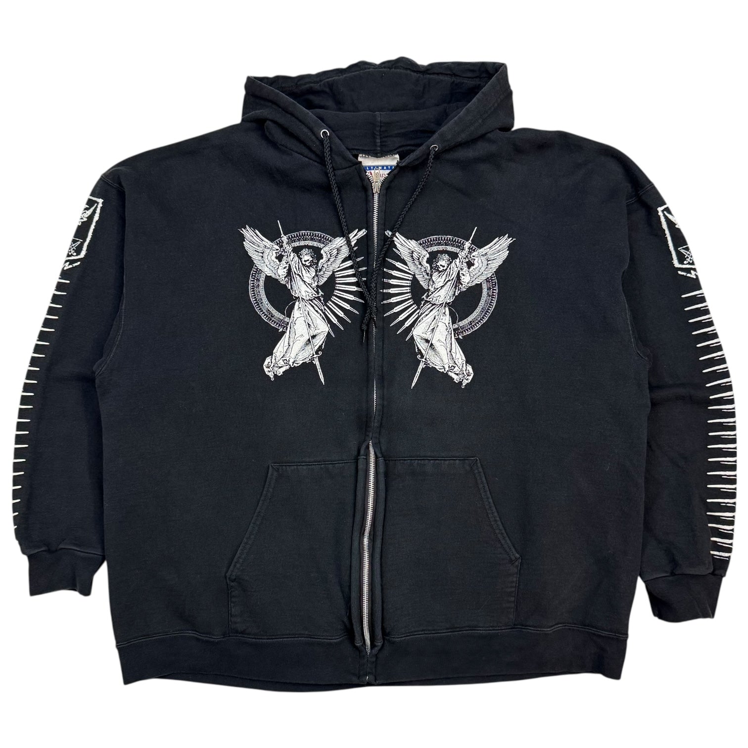 Vintage Goatwhore Band Zip Up Hoodie Black