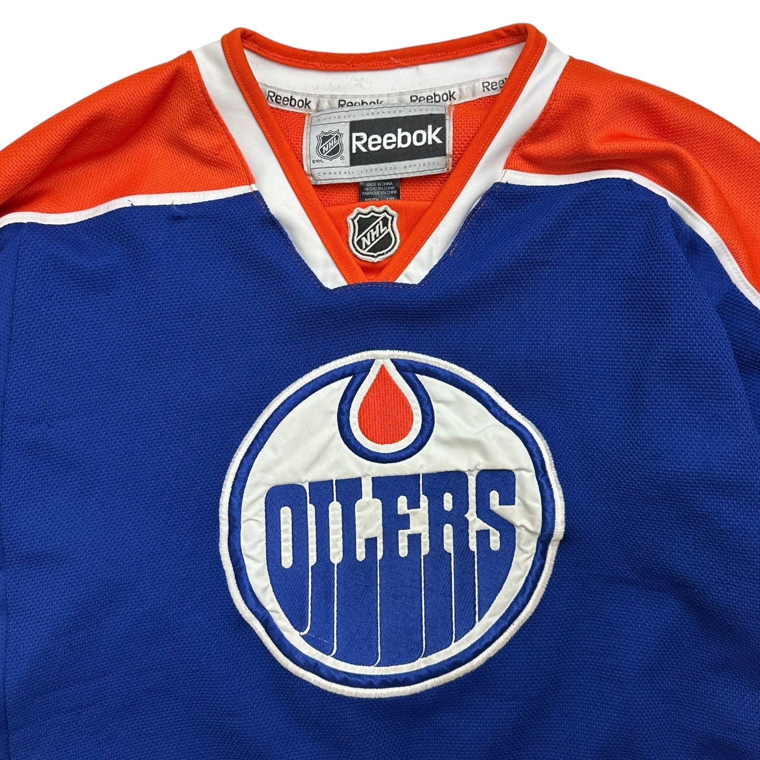 Vintage Reebok Youth Edmonton Oilers Taylor Hall Home Jersey