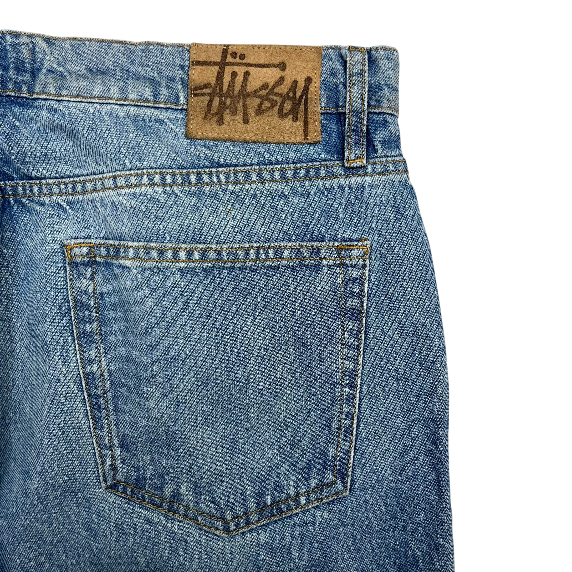 Stussy “BIGOL” Denim Pants Light Wash Blue