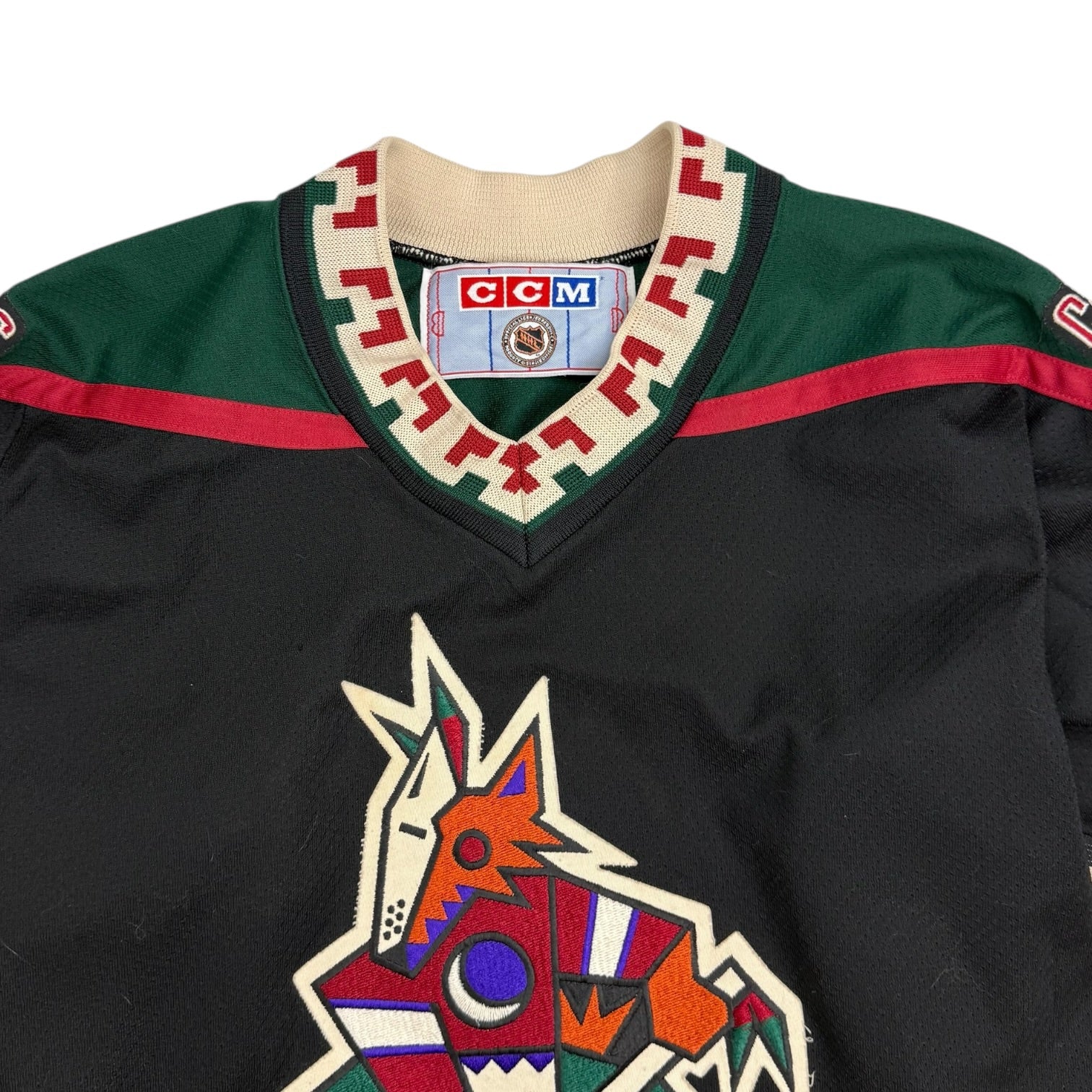 Vintage CCM Phoenix Coyotes Kachina Jersey Black/Maroon
