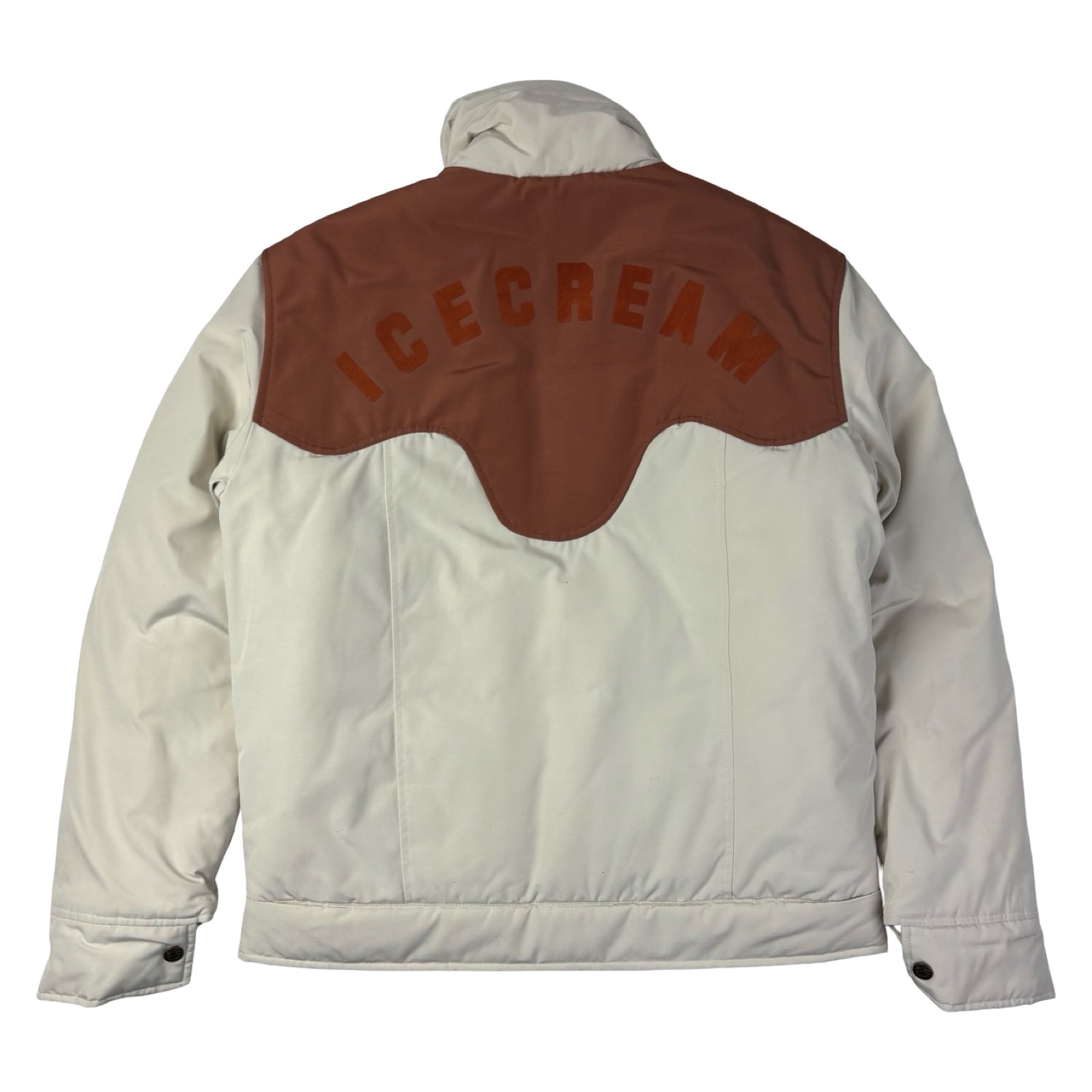 ICECREAM Puffer Jacket Colorblock Beige