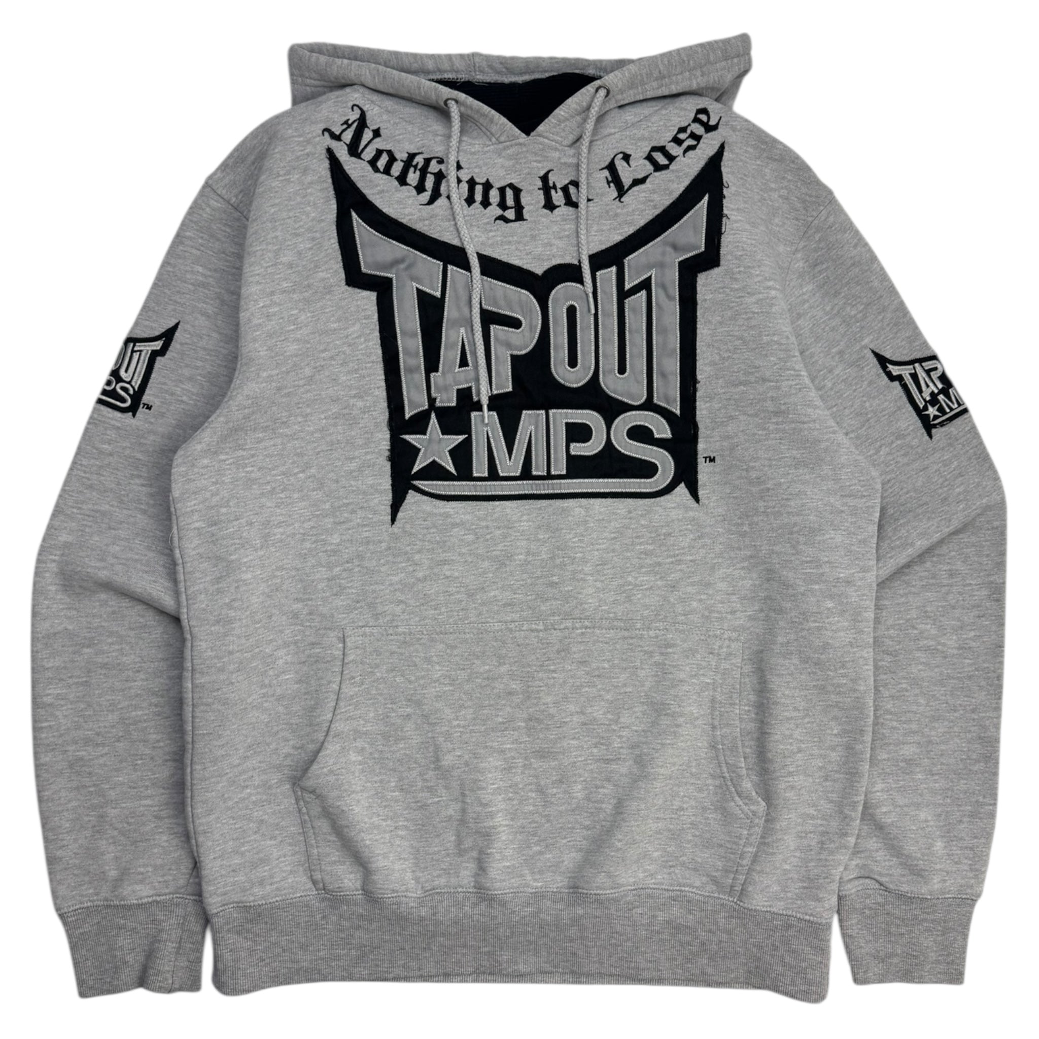 Y2K Tapout Embroidered Mall Goth Thermal Hood Hoodie