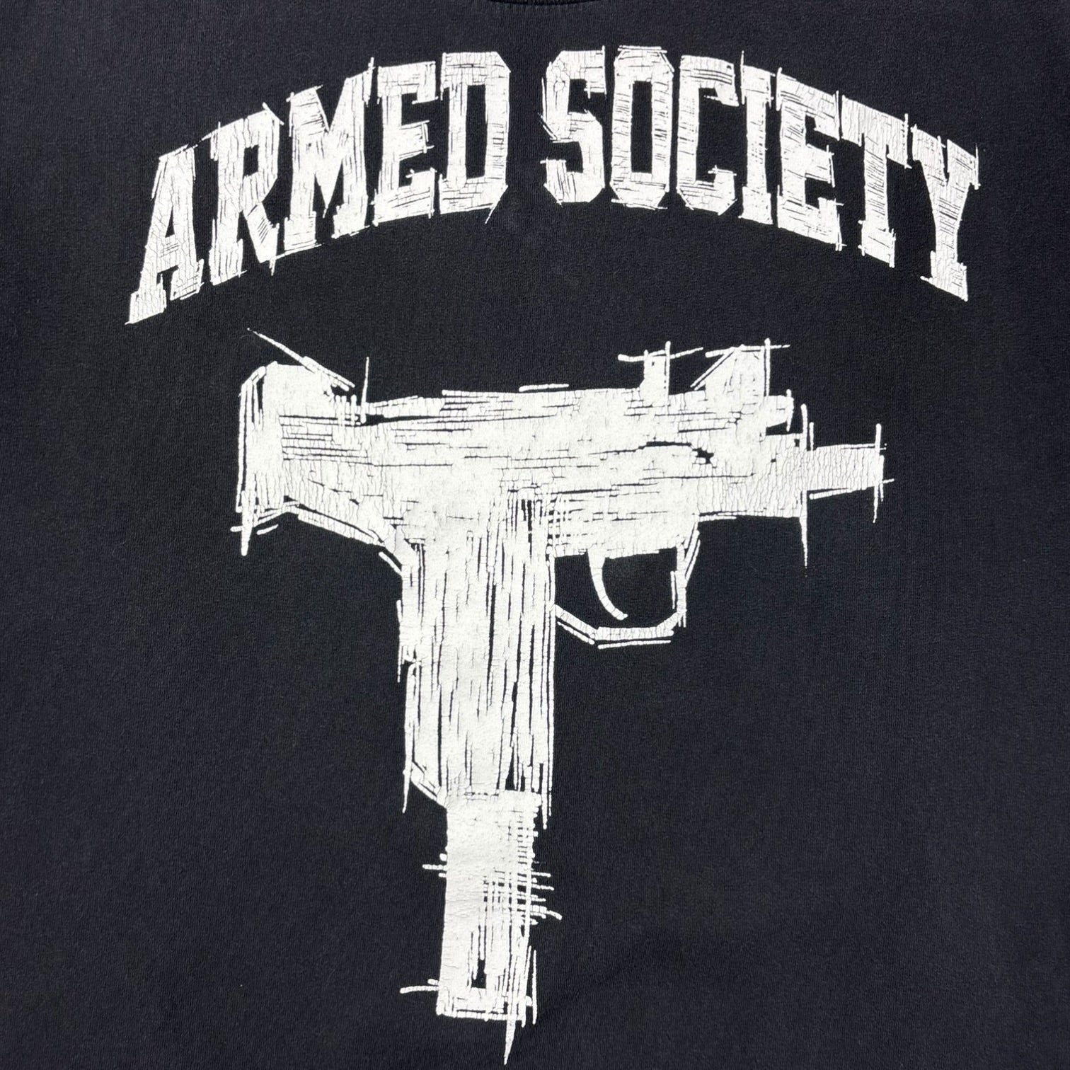 Vintage Y2K Metal Mulisha Armed Society T-Shirt Black