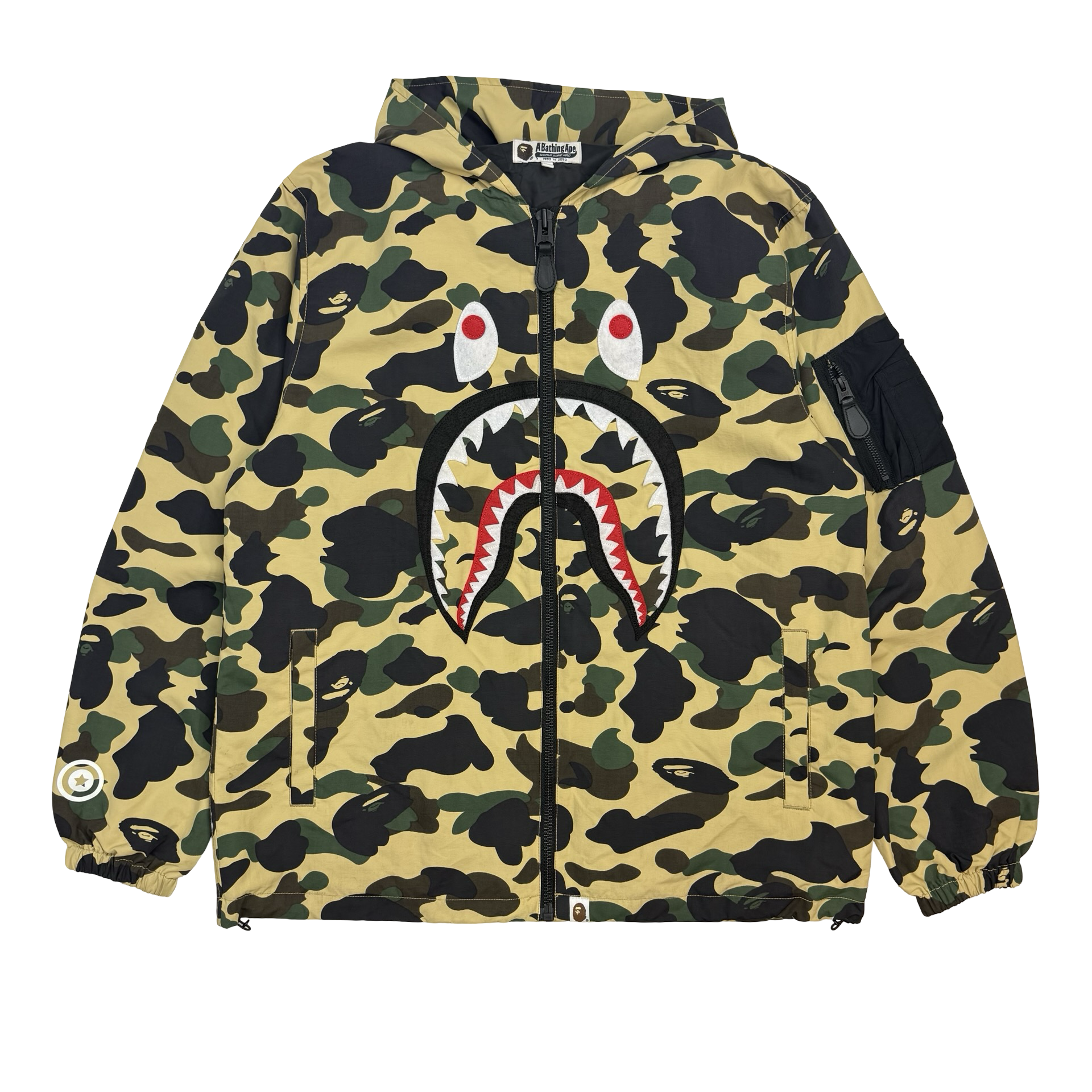 A Bathing Ape PONR 1st Camo Zip Up Jacket Green