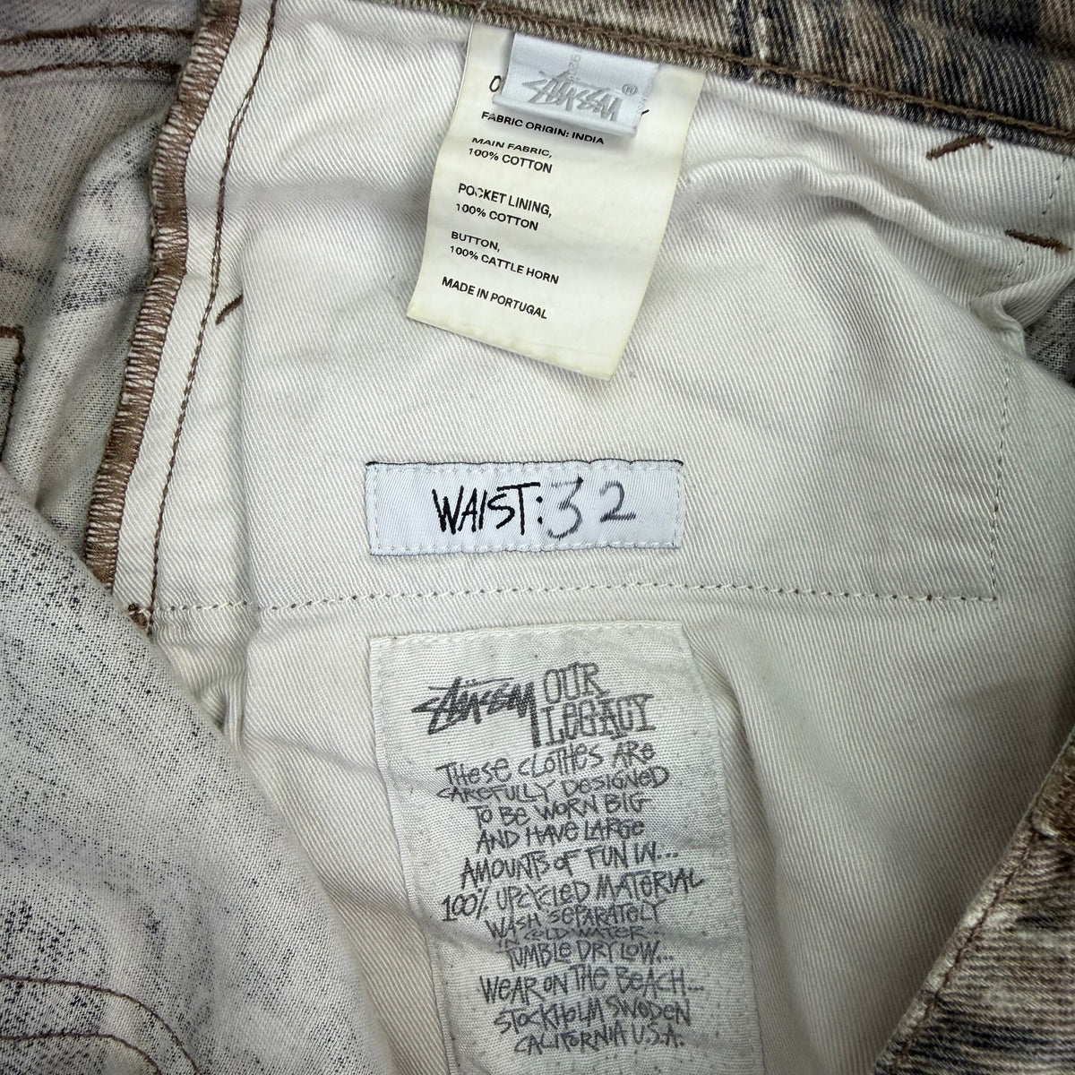 Stussy x Our Legacy Work Shop Formal Cut Jeans Realtree Camo