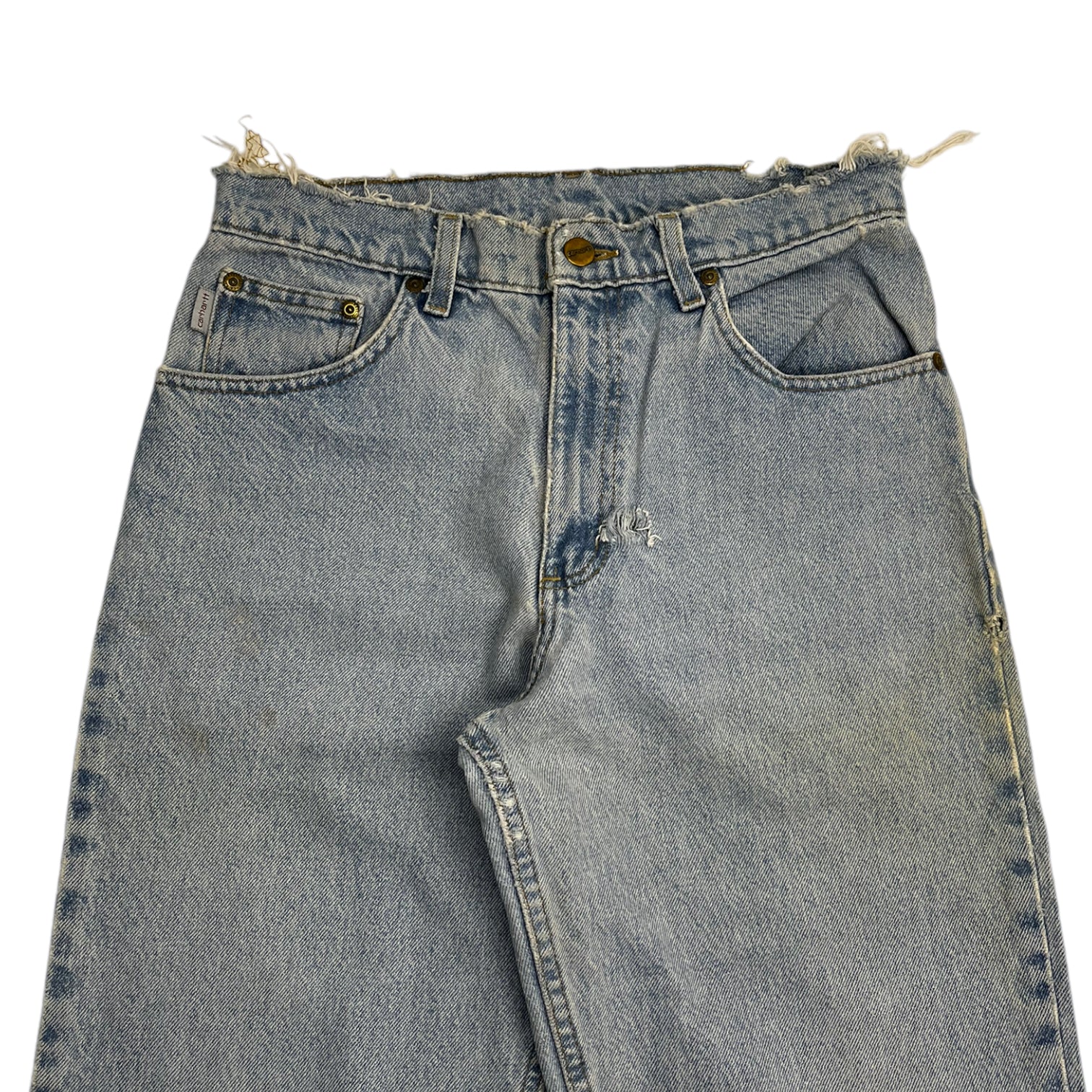 Distressed Carhartt Work Denim Light Wash