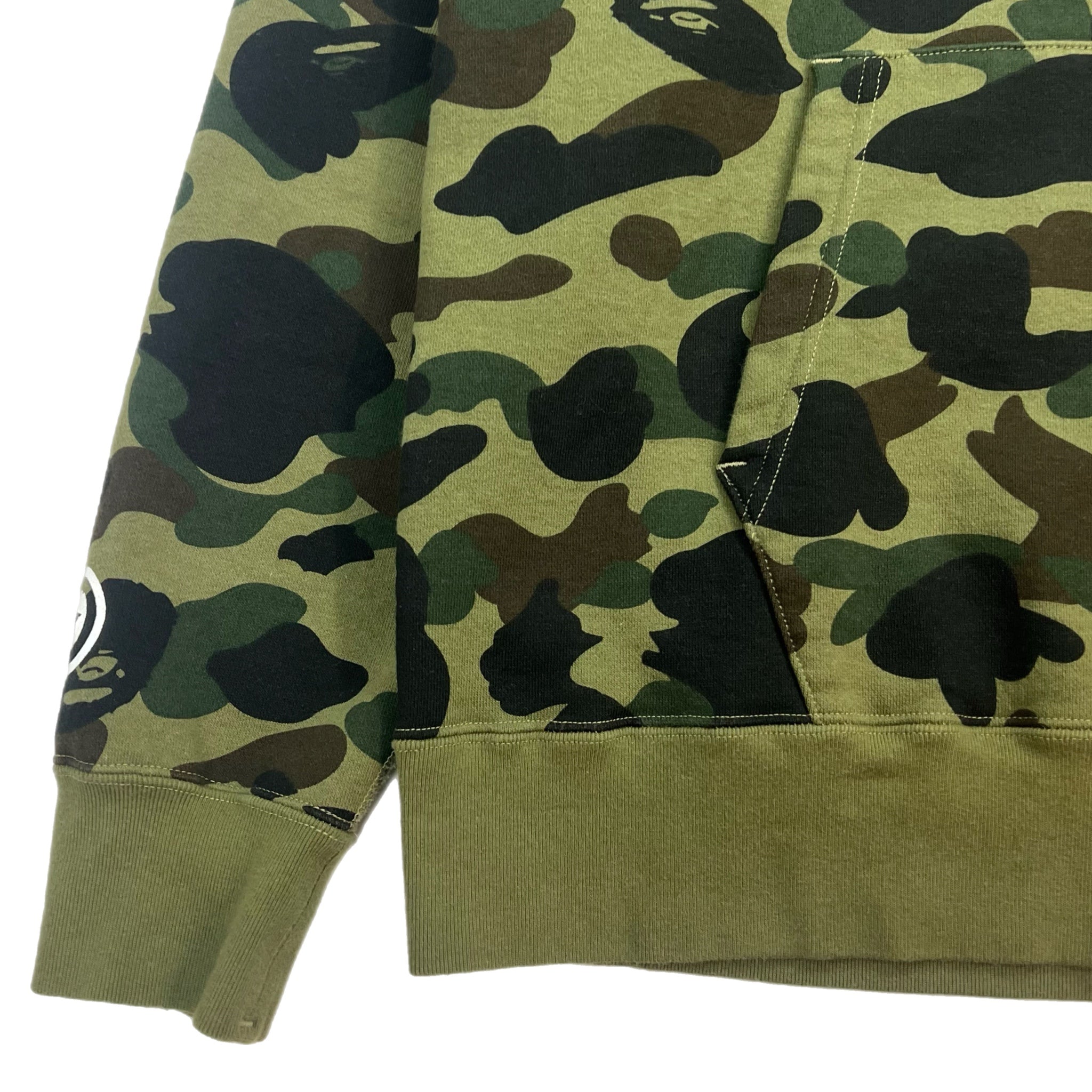 Bape 1st Camo Green Full-Zip Shark Hoodie