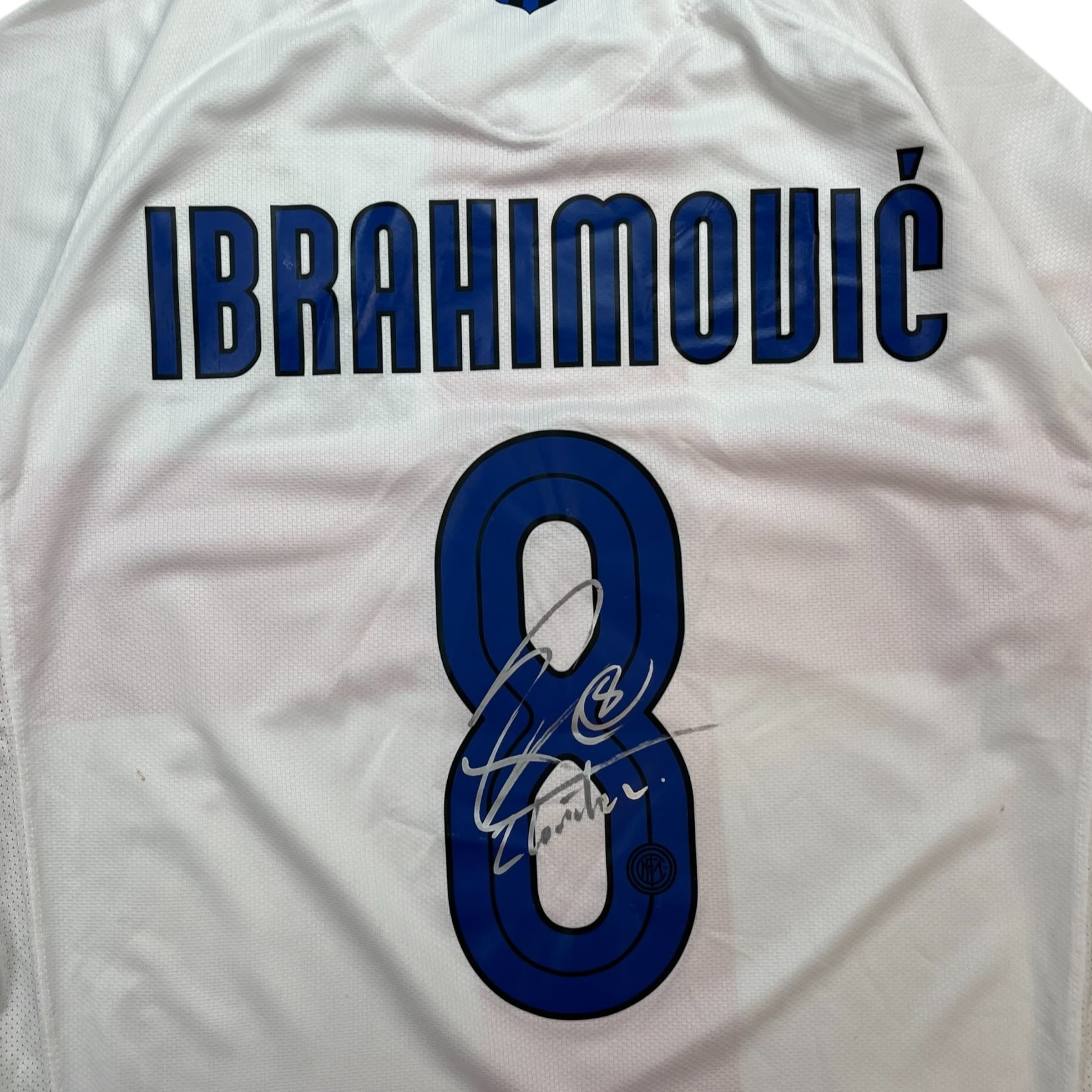 2007 Zlatan Ibramihovich Inter Milan Autographed Jersey White