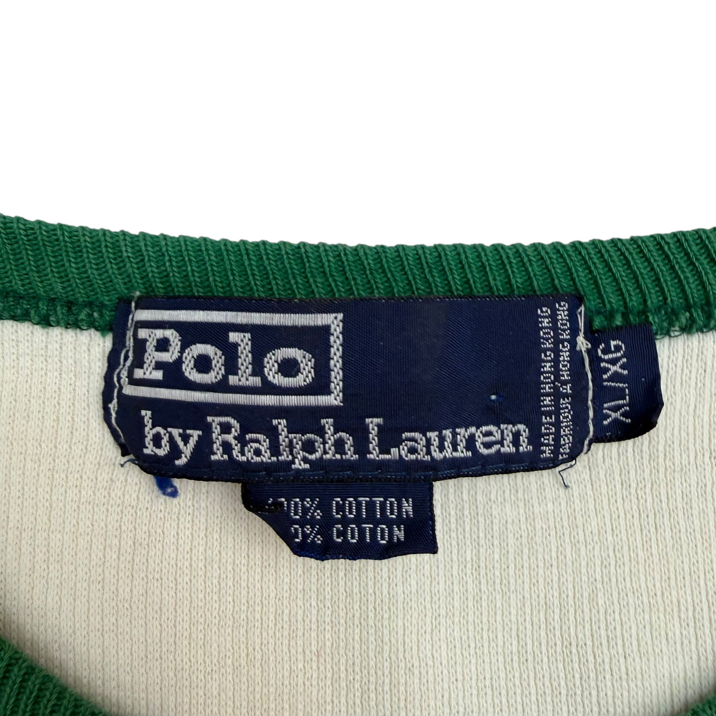 Vintage Polo Ralph Lauren Waffle Knit Tee White