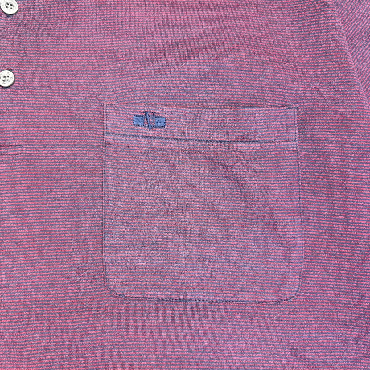 Vintage Valentino Polo Shirt Burgundy
