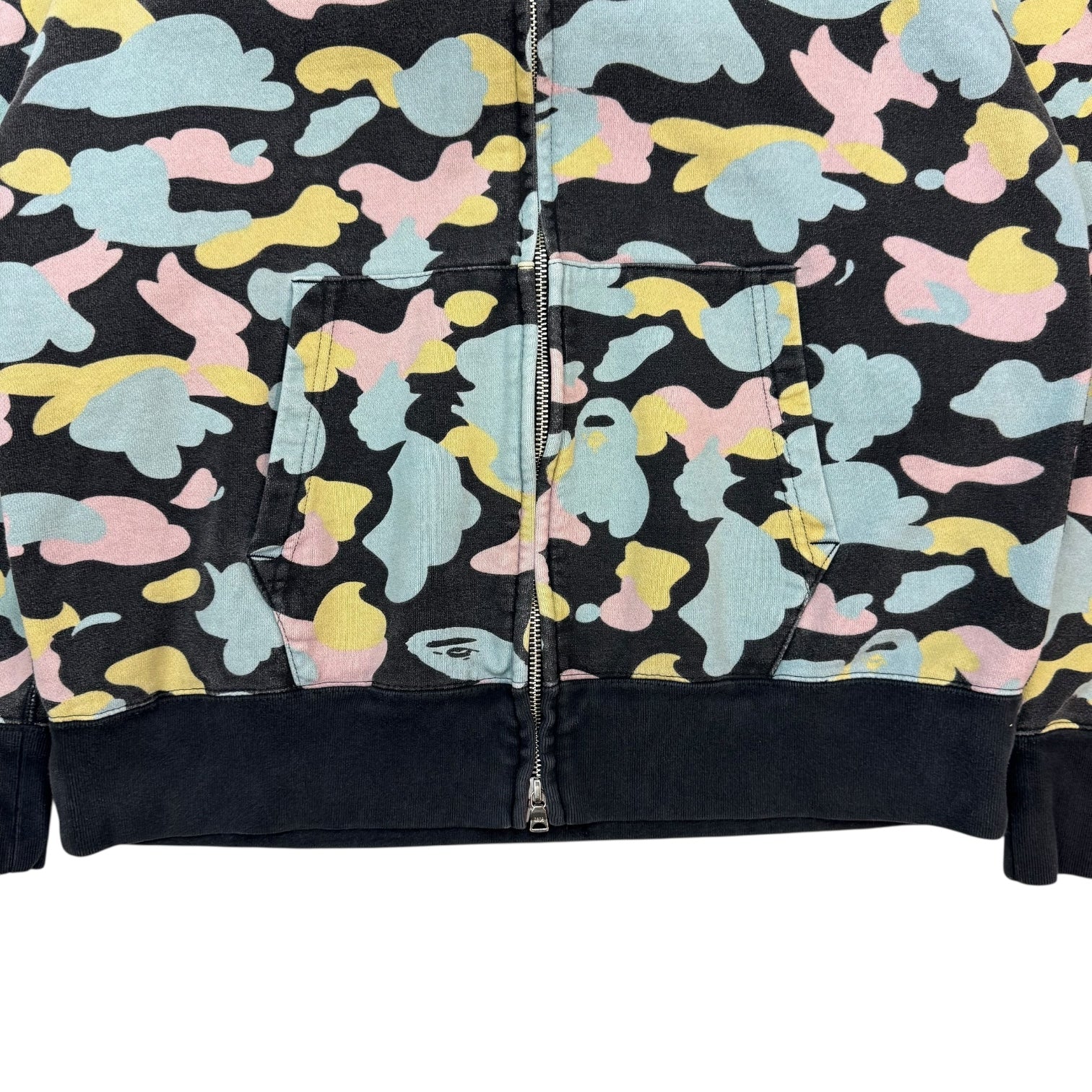 Bape 2nd Shark Full Zip Hoodie Multi Camo