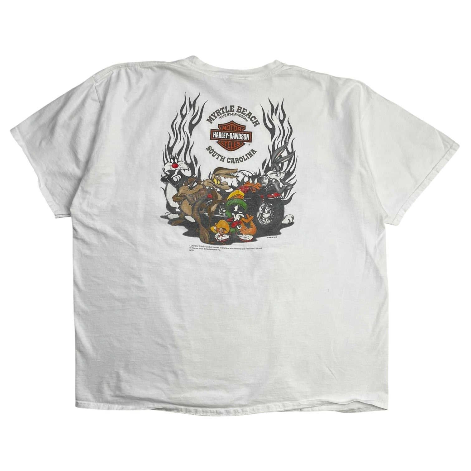 Harley Davidson Duel Taz Looney Tunes T-Shirt