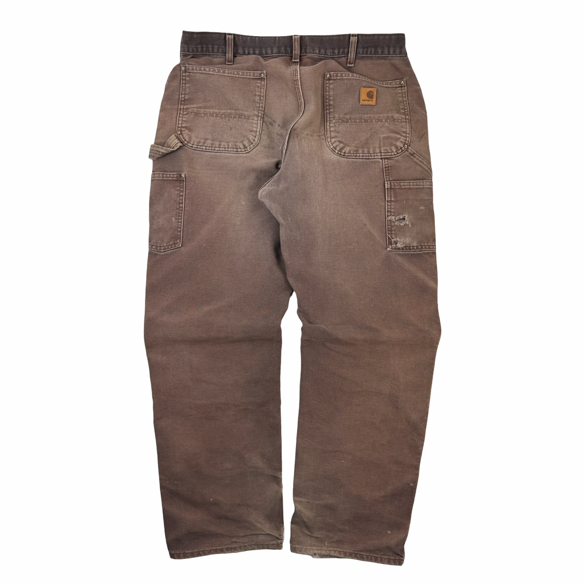 Vintage Carhartt Double Knee Bottoms Hot Cocoa Faded