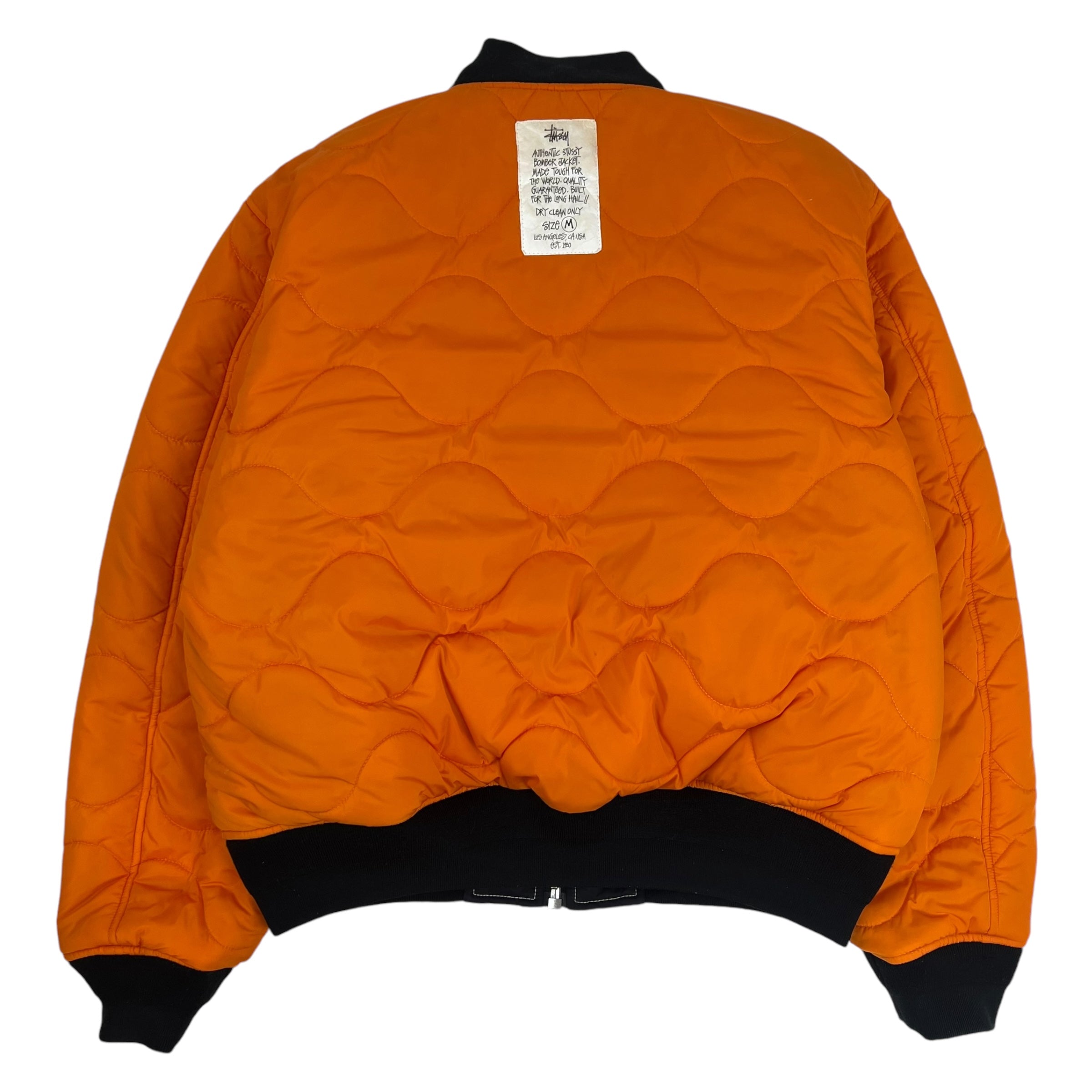 Stussy Built Reversible Bomber Jacket Black/Orange