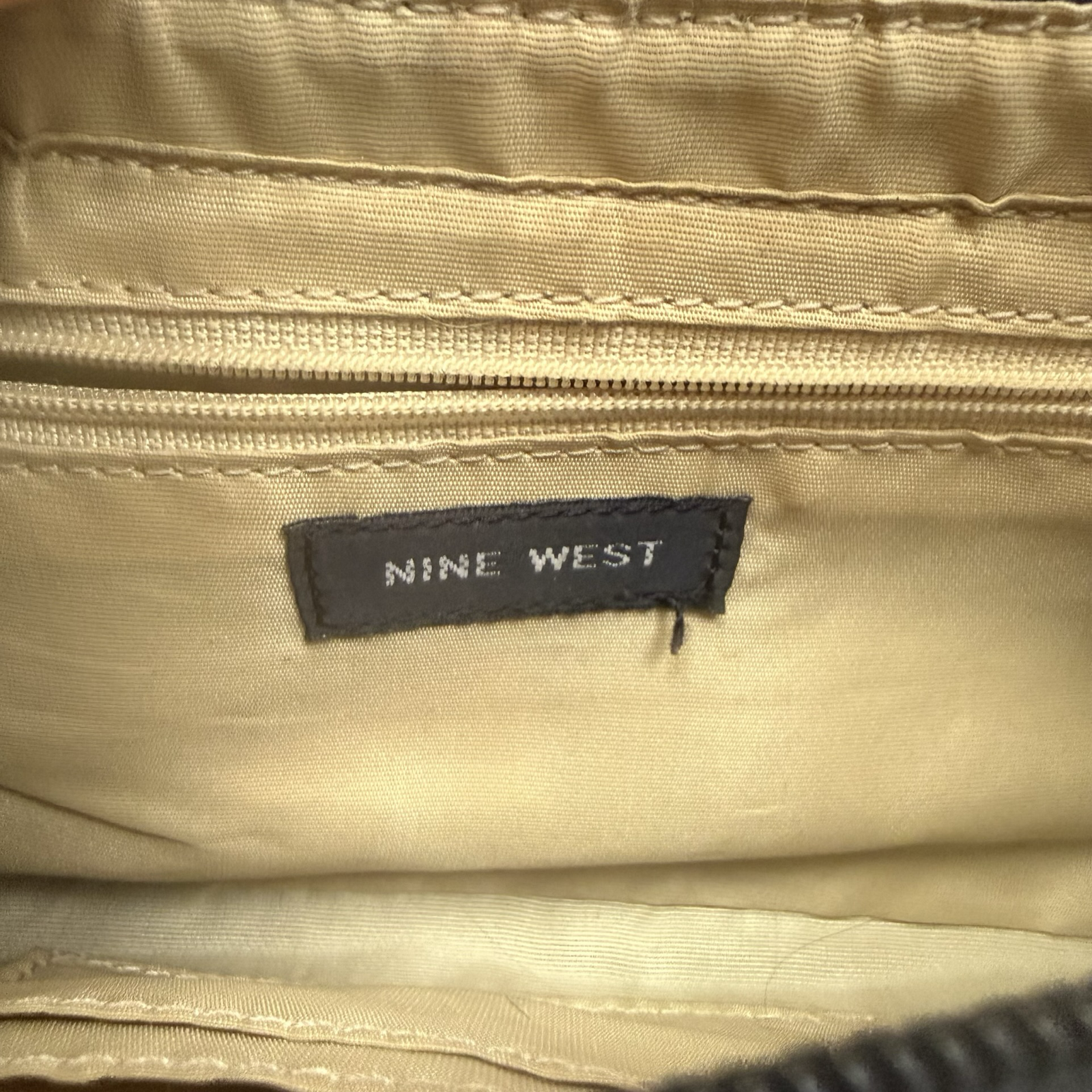 (W) Vintage Nine West Shoulder Bag And Coin Pouch Black