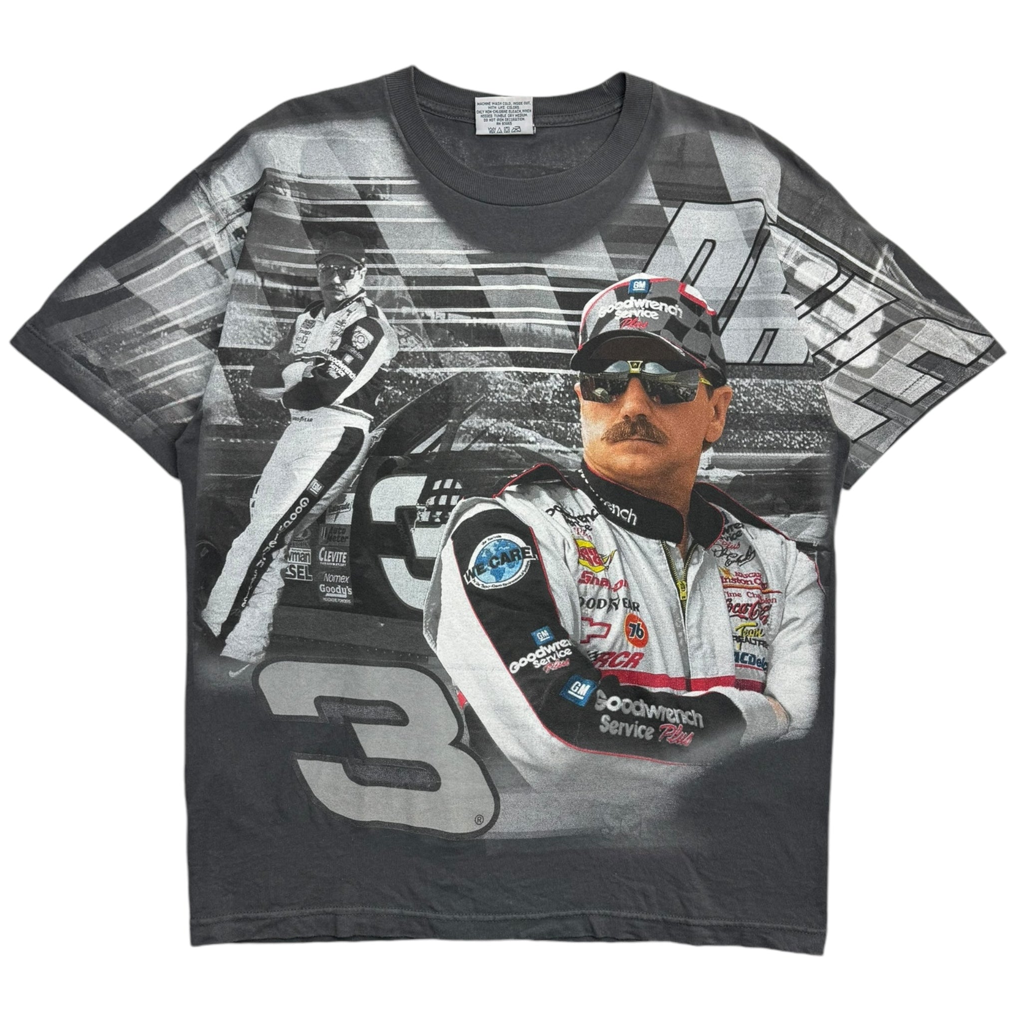 Vintage Dale Earnhardt All Over Print Racing T-Shirt