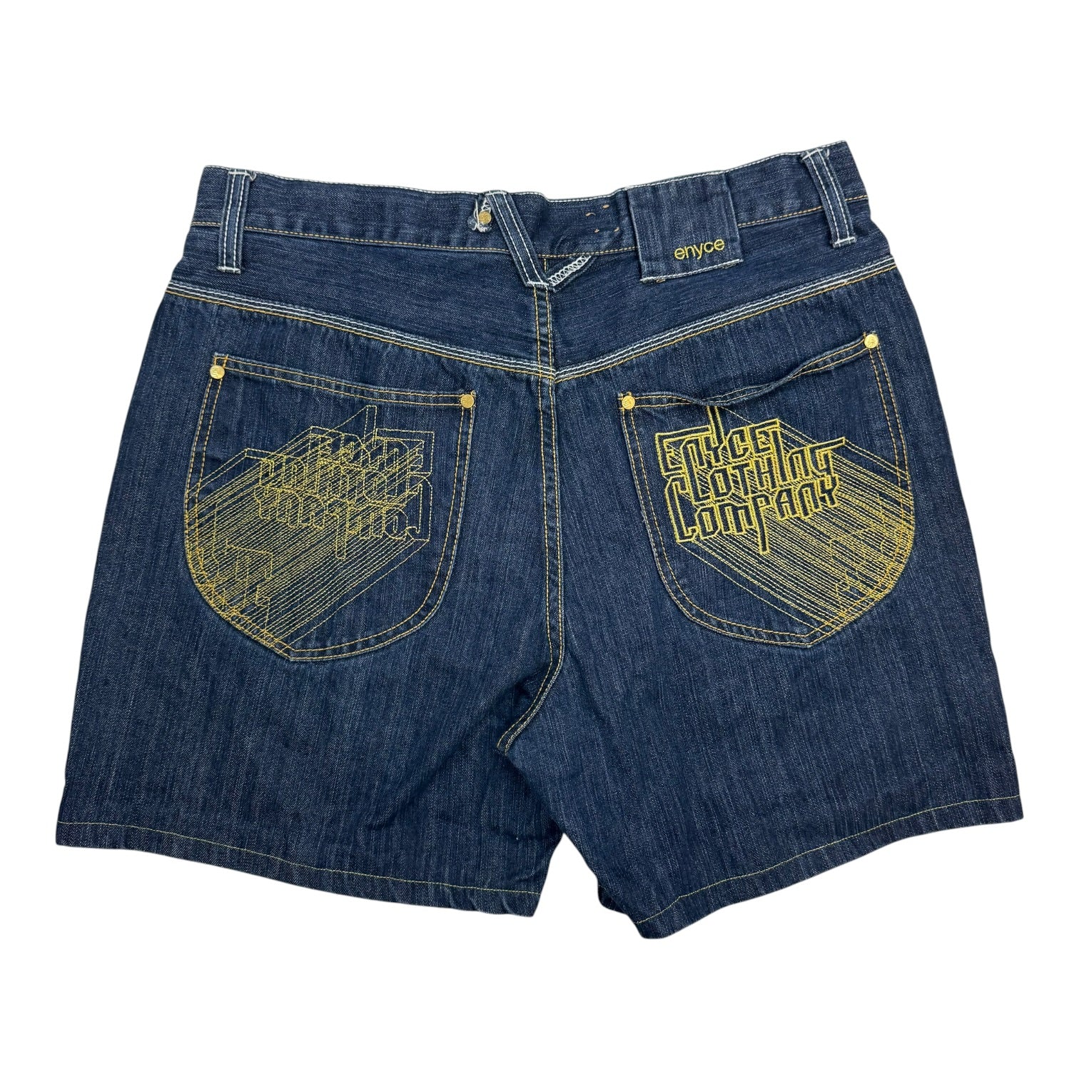 Vintage Enyce Clothing Co Denim Shorts Dark Indigo