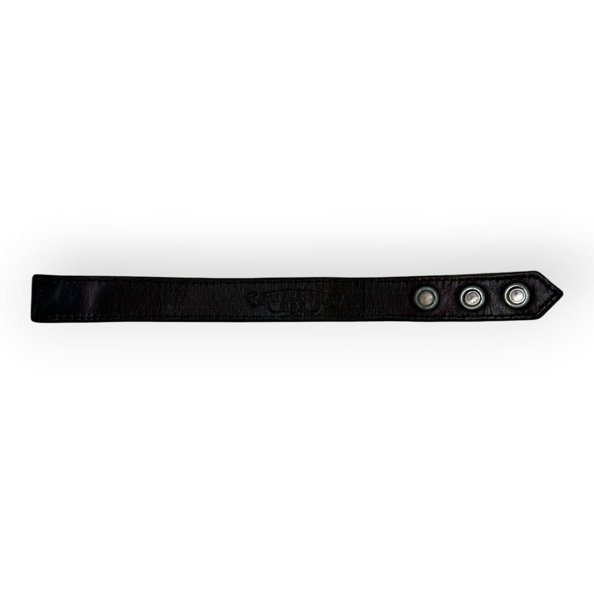 Chrome Hearts Leather Plus Bracelet Brown