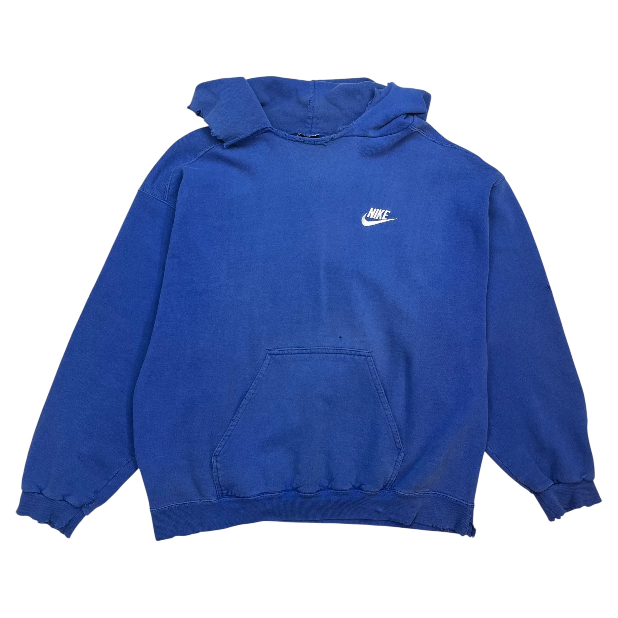 Vintage Nike Blank Hoodie Blue