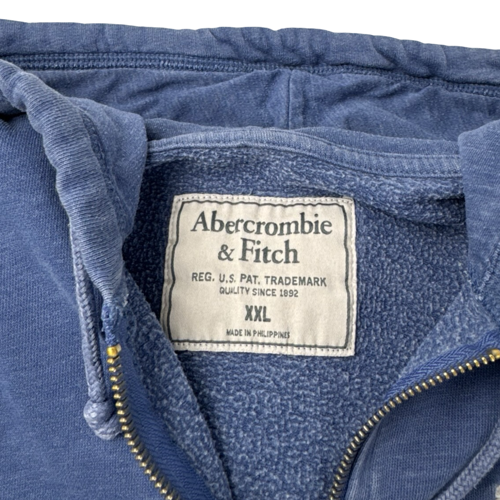 Y2K Abercrombie & Fitch Sleeve Spellout Zip Hoodie