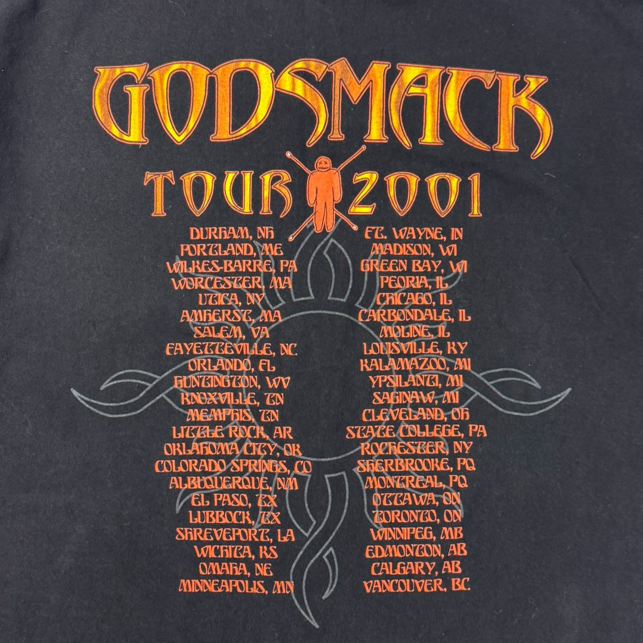 2001 Godsmack Tour T-Shirt