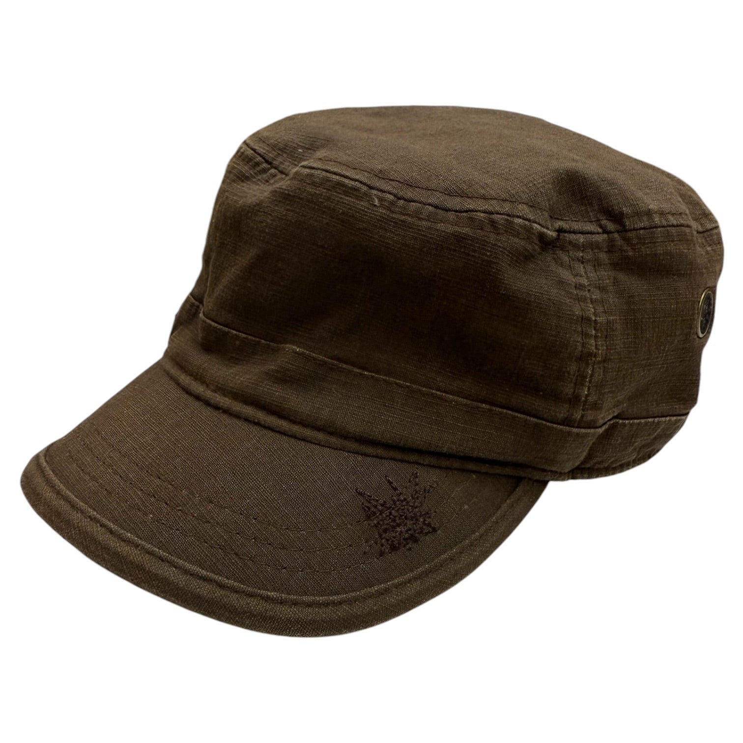 (W) Vintage Y2K Adidas Cadet Cap Brown