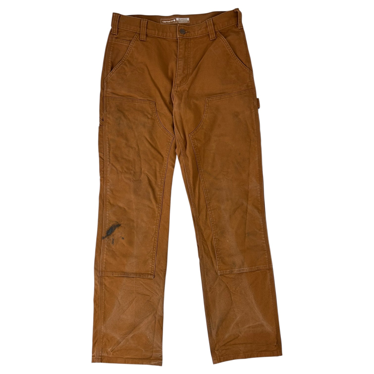 Vintage Carhartt Relaxed Fit Double Knee Workwear Pant Tan