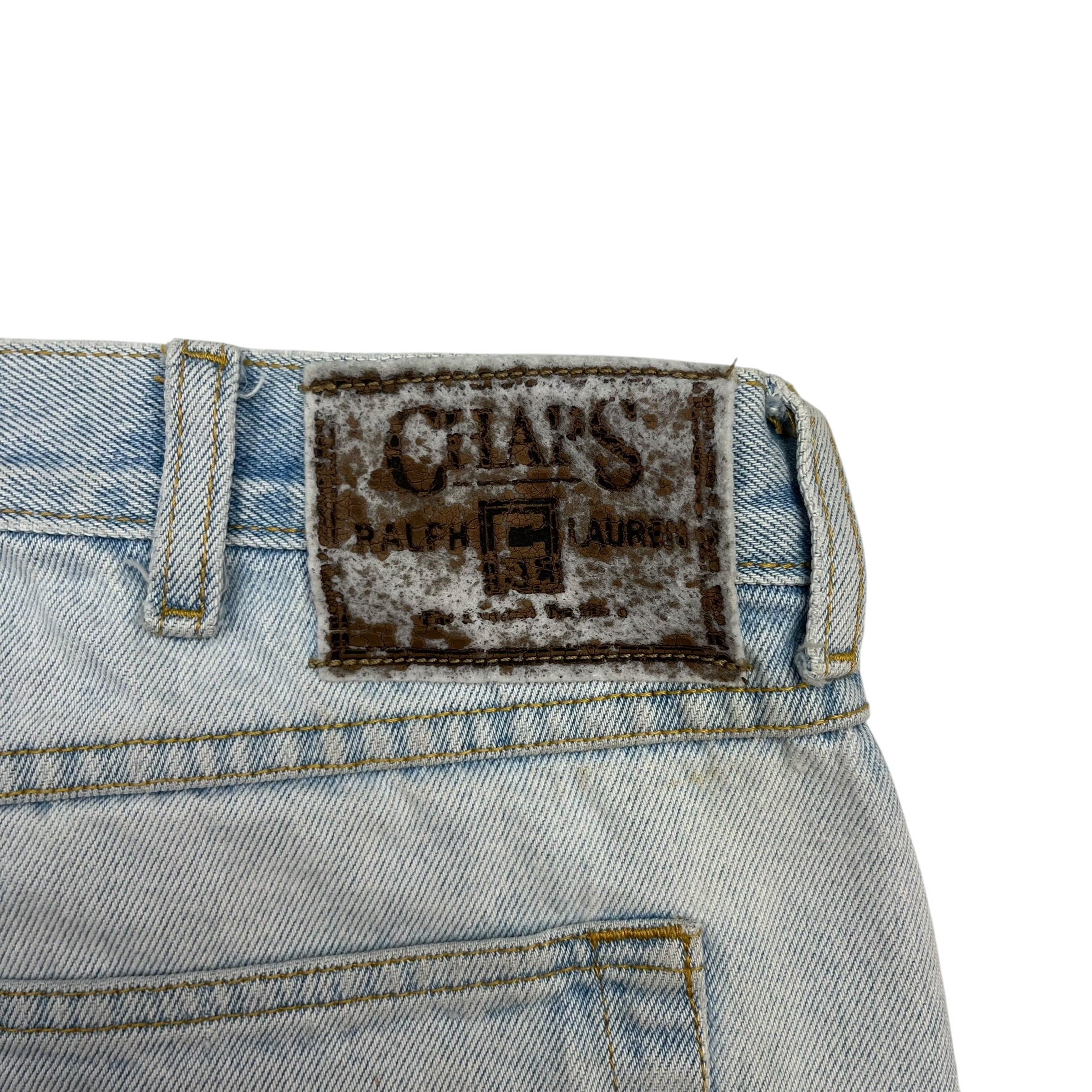 Vintage Chaps Ralph Lauren Denim Shorts Acid Wash