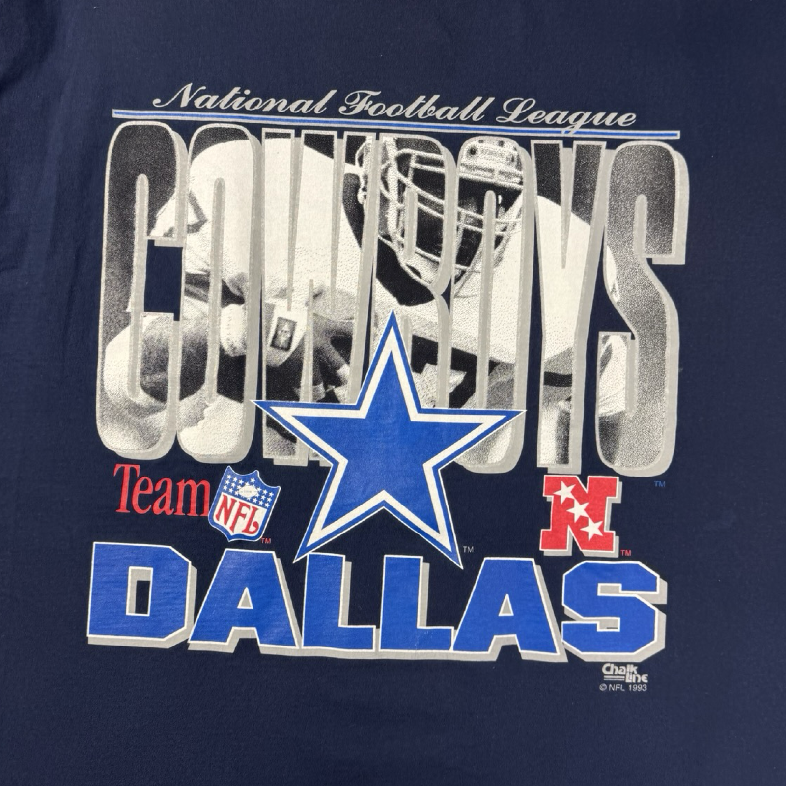 1993 Dallas Cowboys NFL T-Shirt Navy Blue