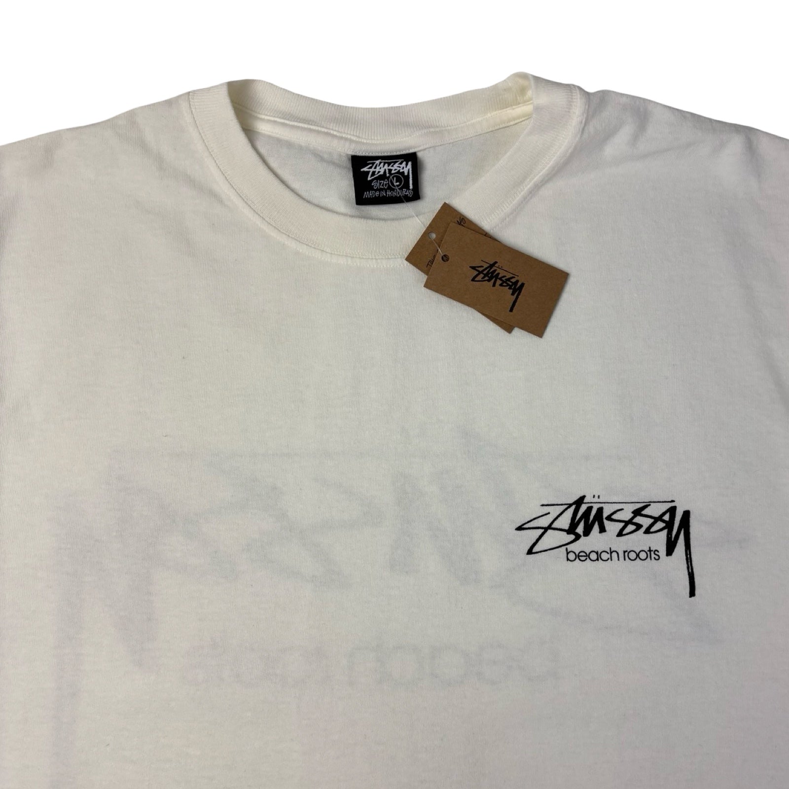 Stussy Beach Roots Pigment Dyed Tee Creme