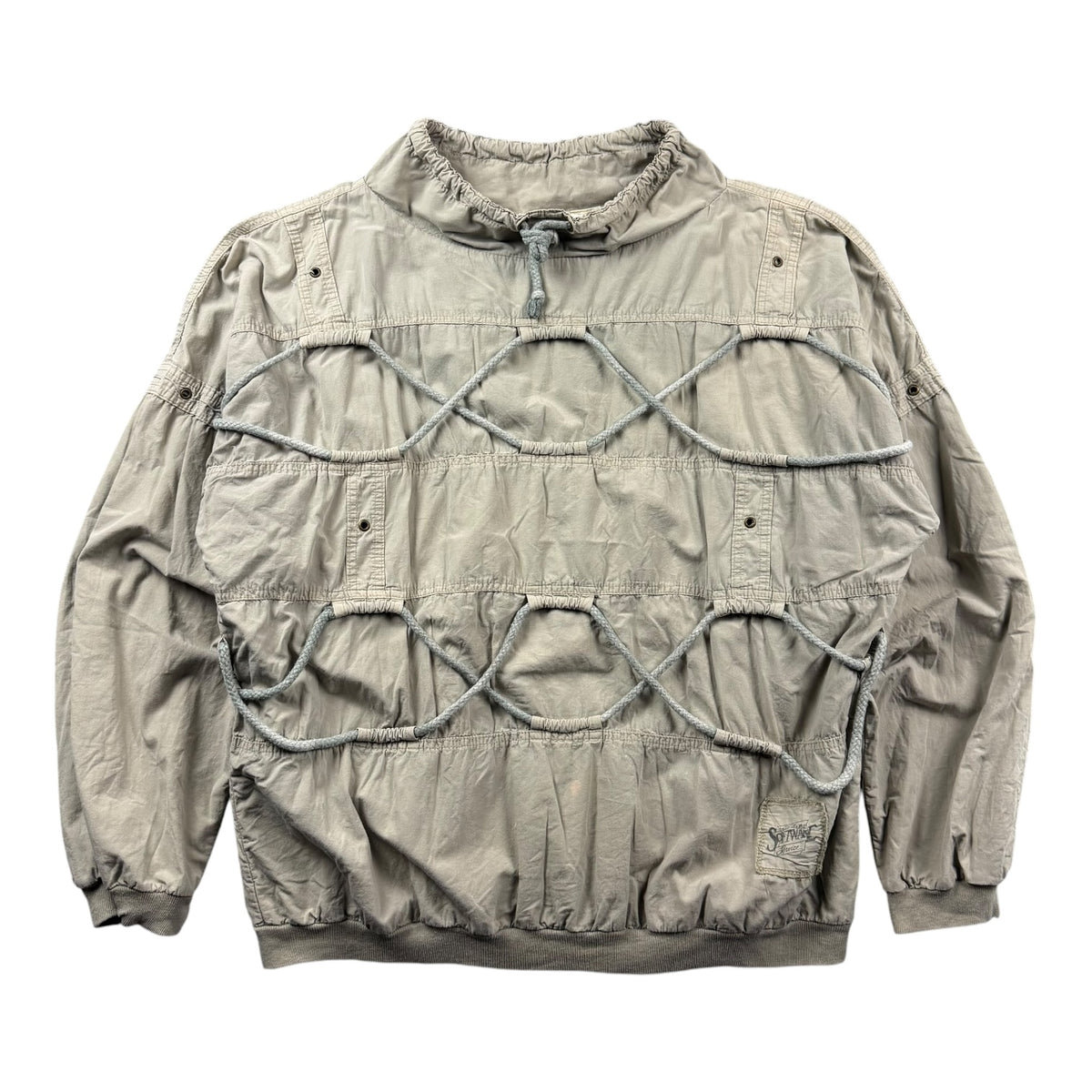 Vintage Santana Softwear Cargo Style Windbreaker Tan