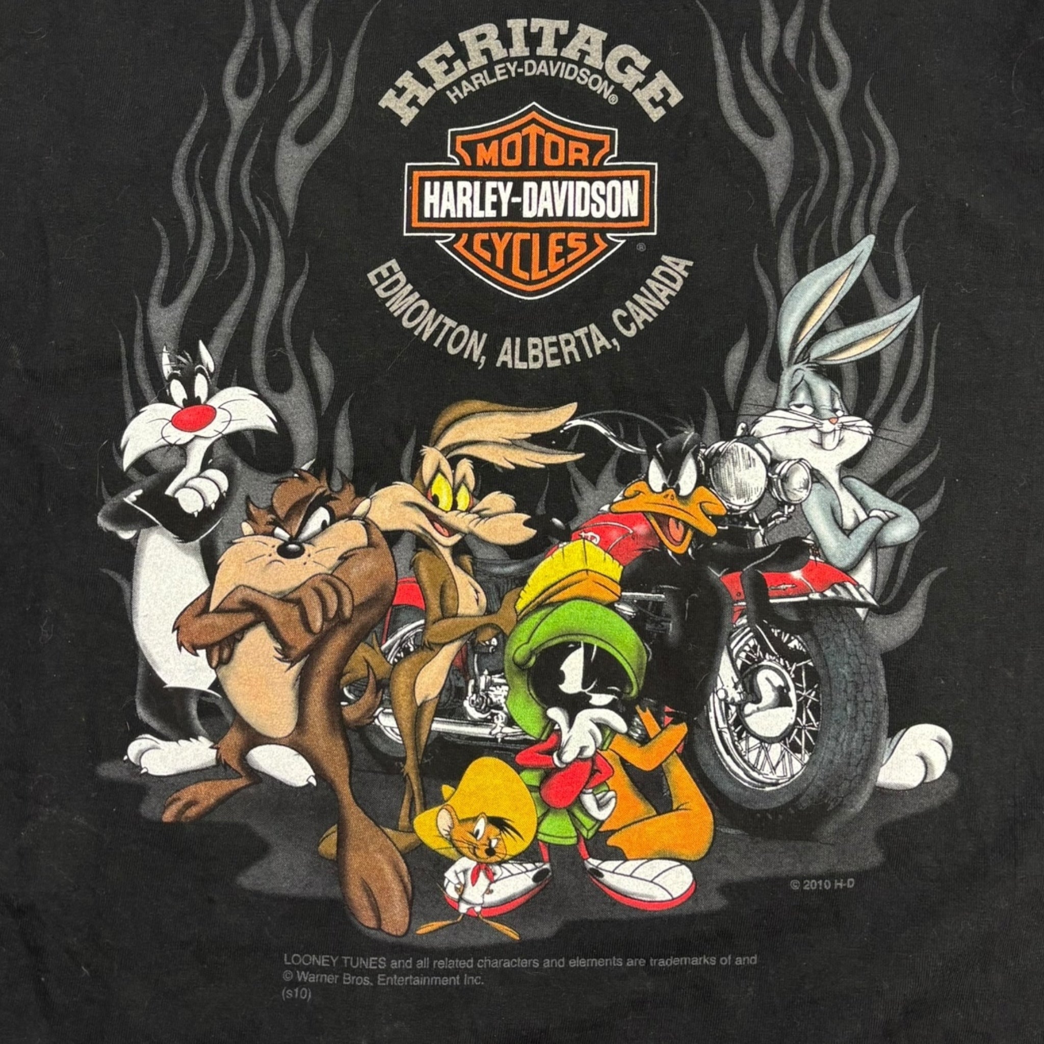 2010 Harley Davidson Looney Tunes Taz T-Shirt