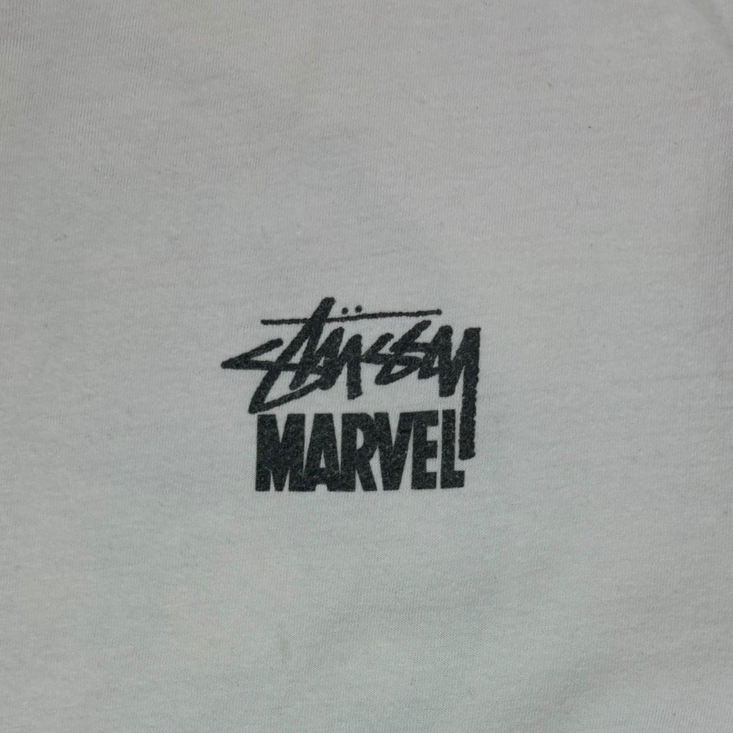 Stussy x Marvel Double S Logo T-Short White