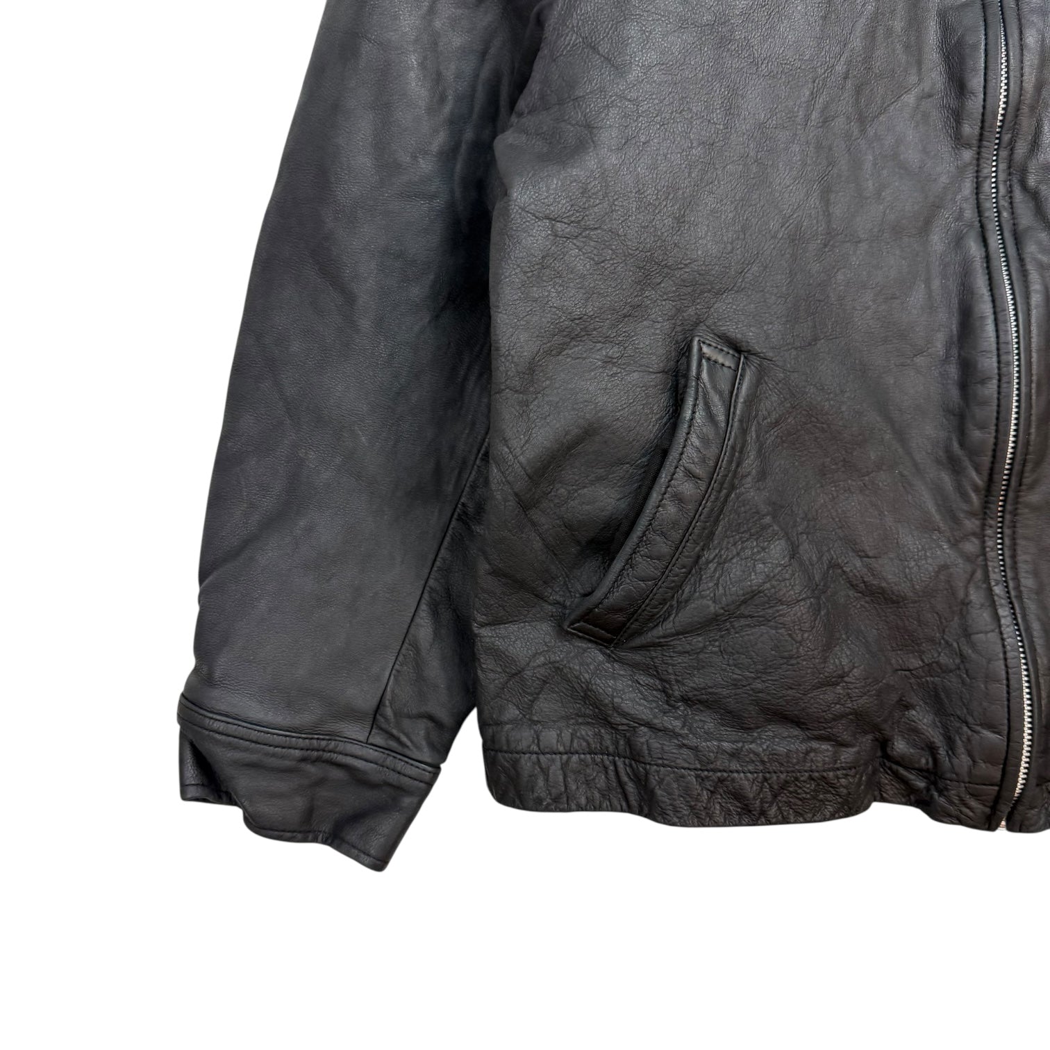 Vintage Gap Leather Jacket Black