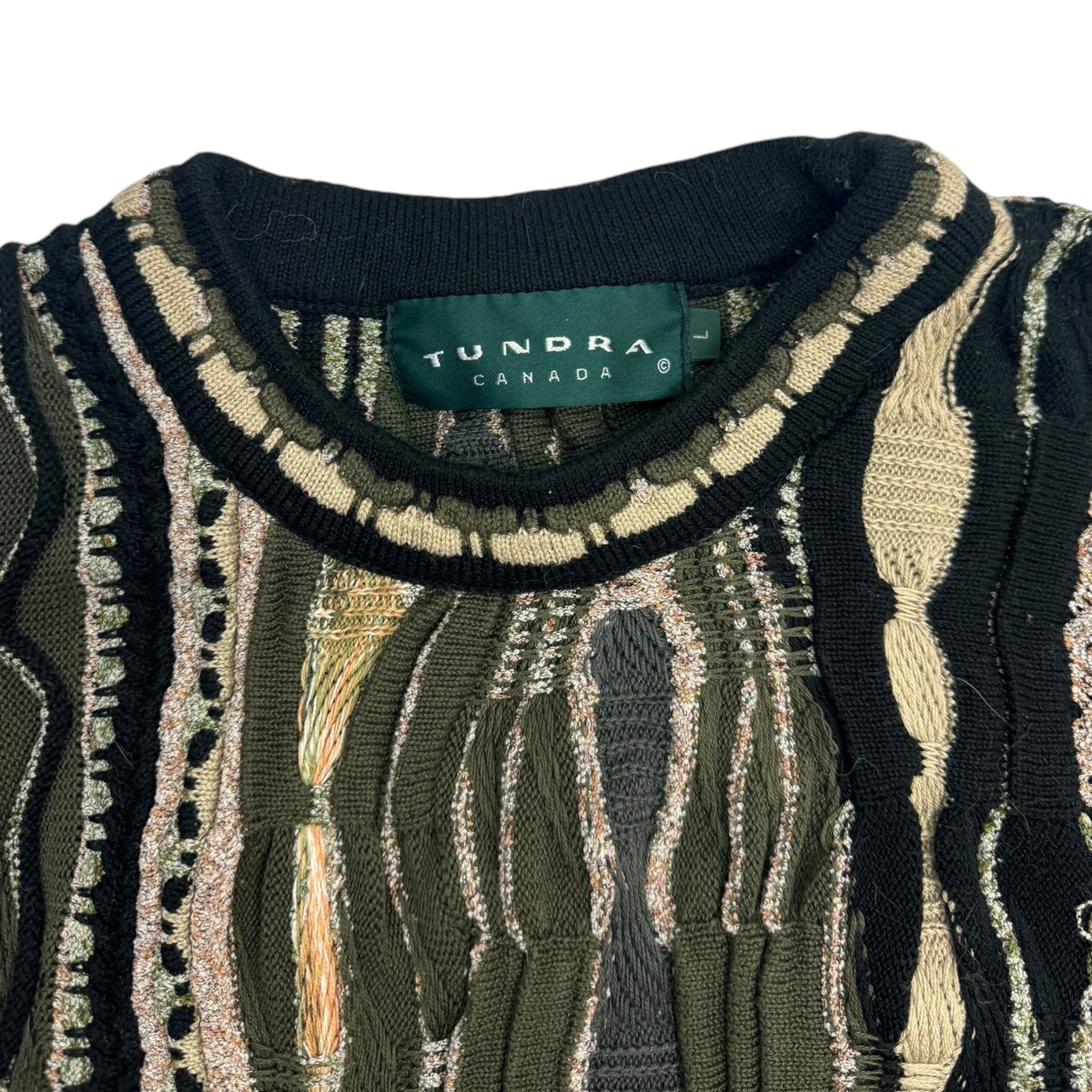 Vintage Tundra 3D Knit Green Black