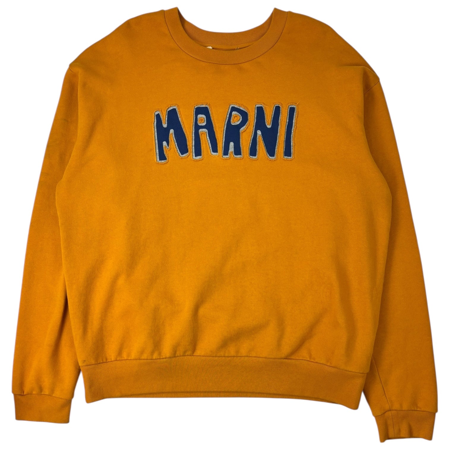 Marni FW22 Appliqué Logo Crewneck Sun Orange