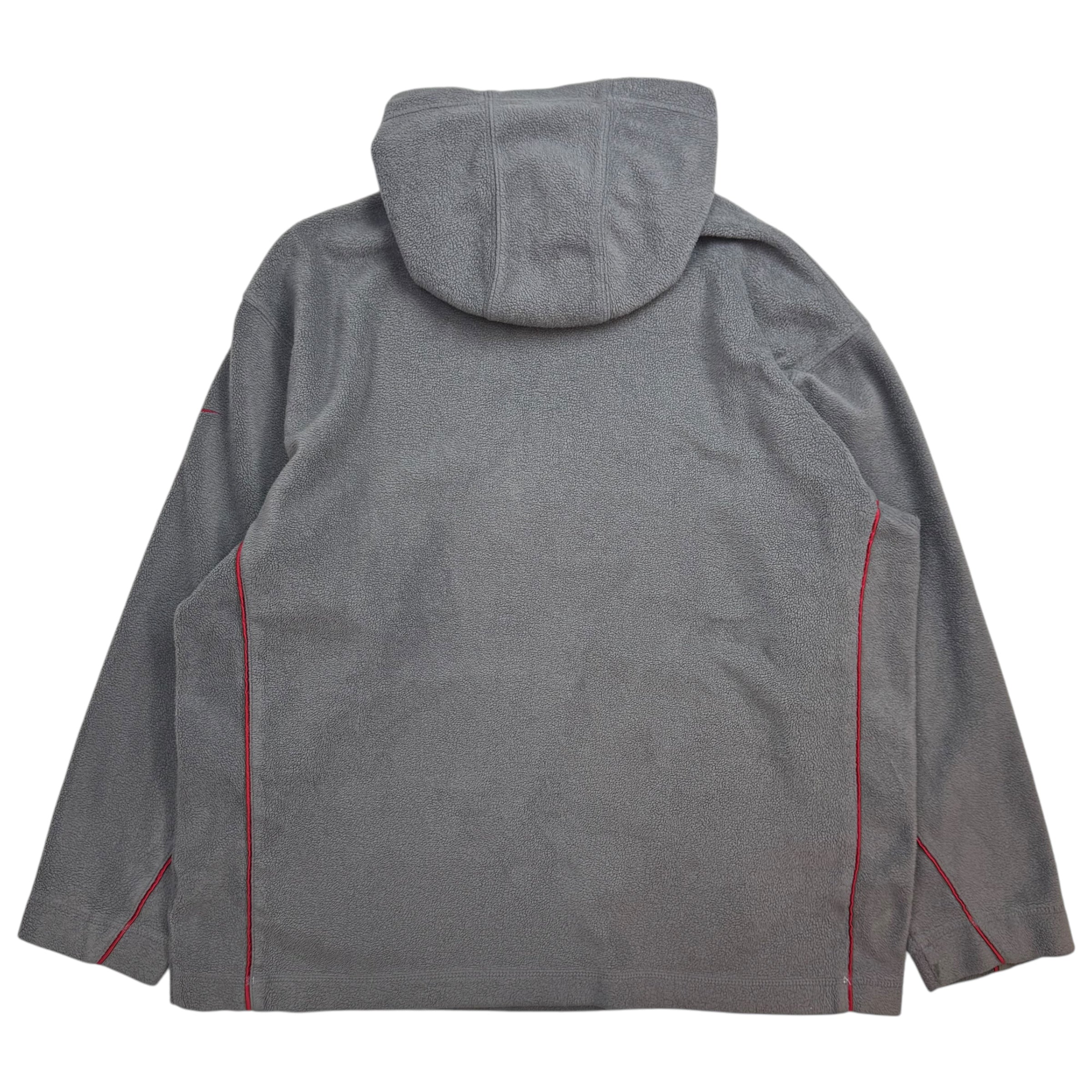 Vintage Nike Spellout Fleece Hoodie Grey