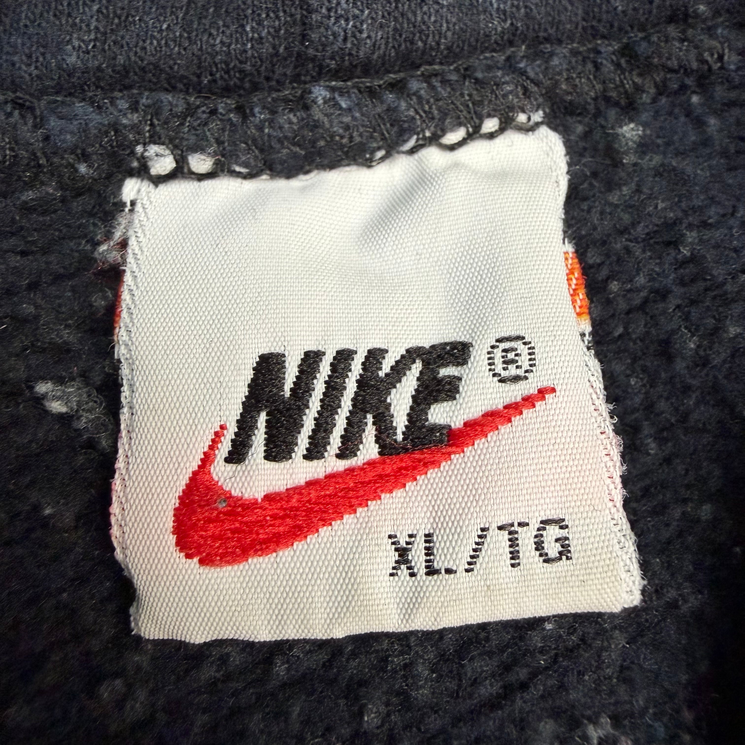 Vintage Nike Athletics Embroidered Hoodie Black