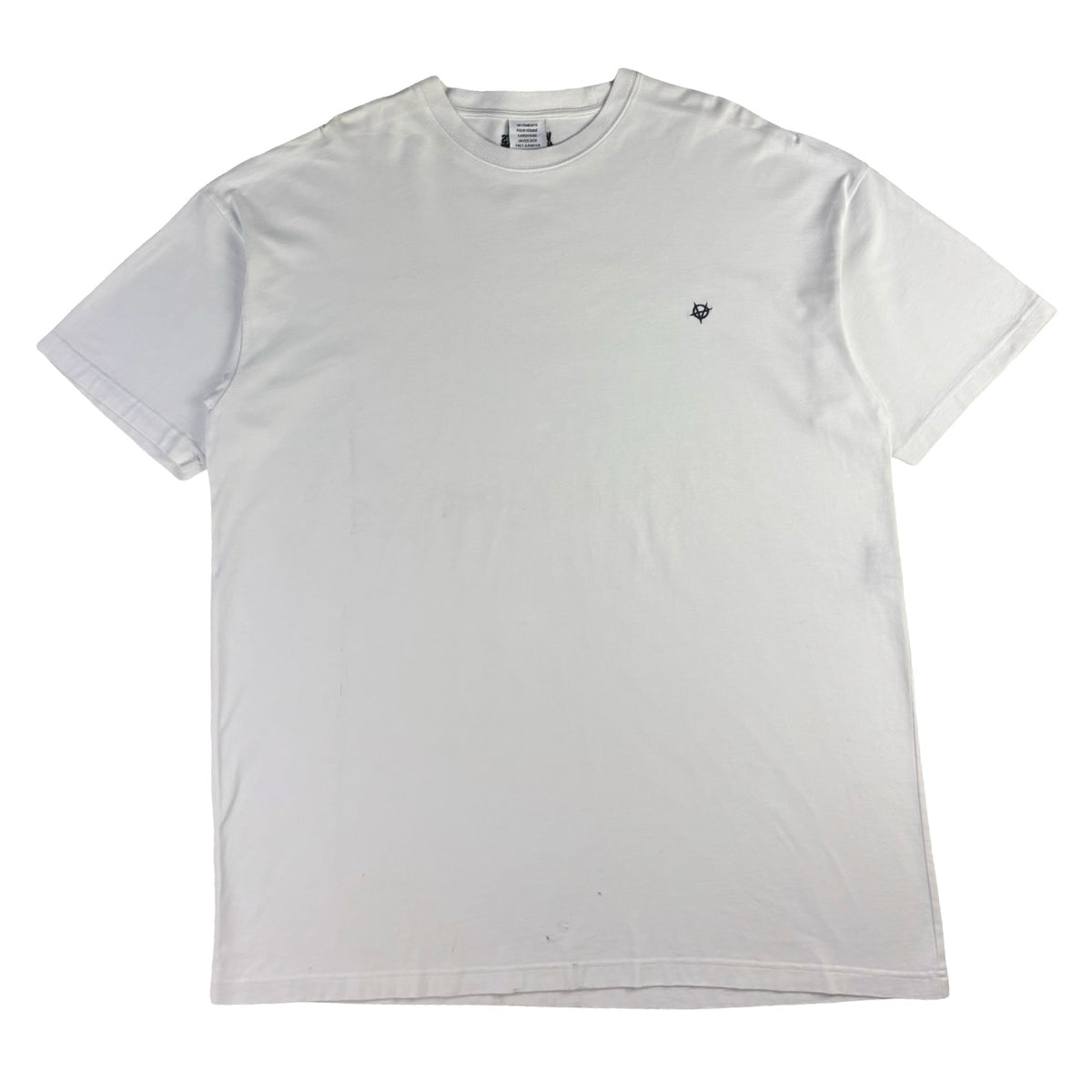 Vetements Anarchy Embroidered Oversized T-Shirt White