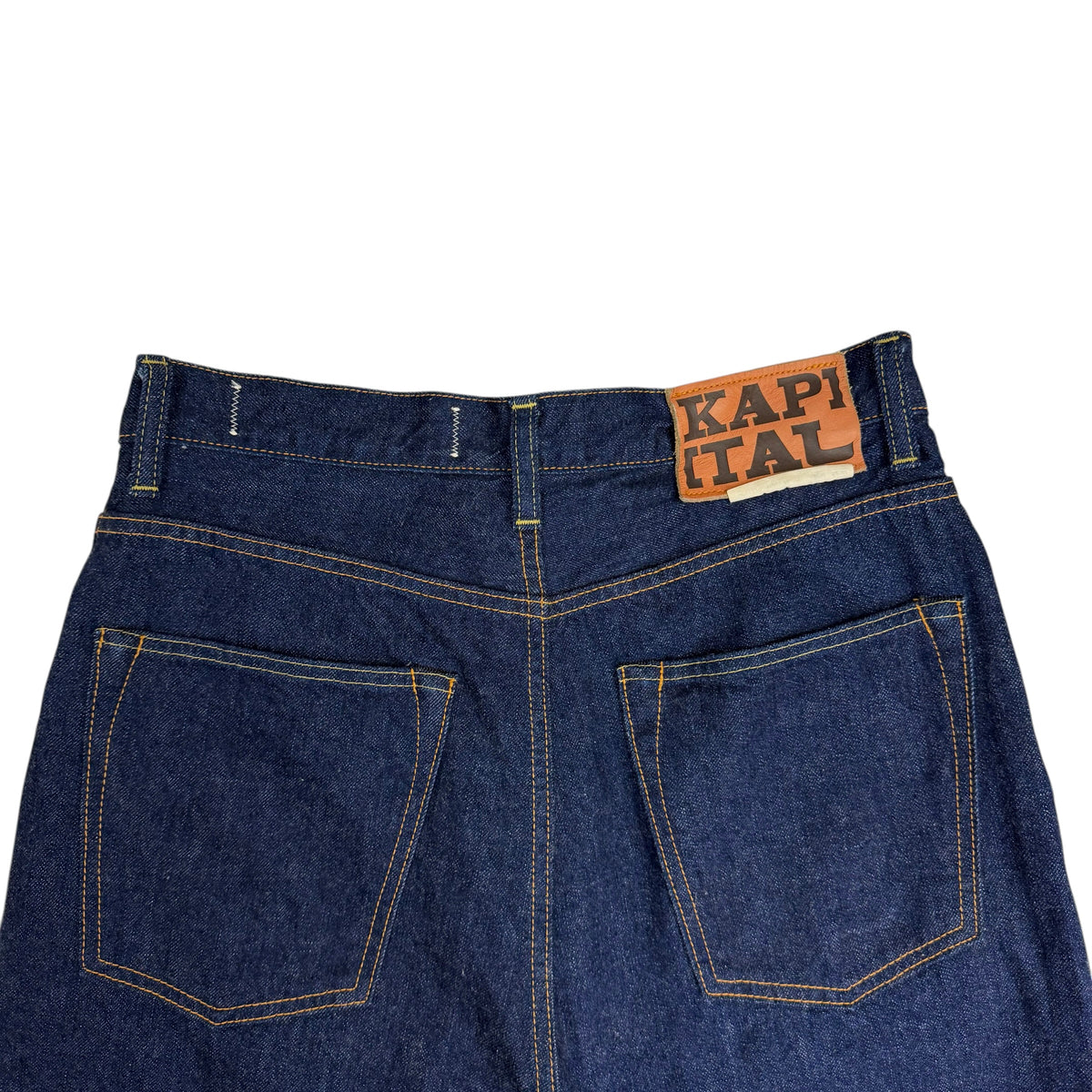 Kapital New Momonroe Wide Leg Selvedge Jeans Blue