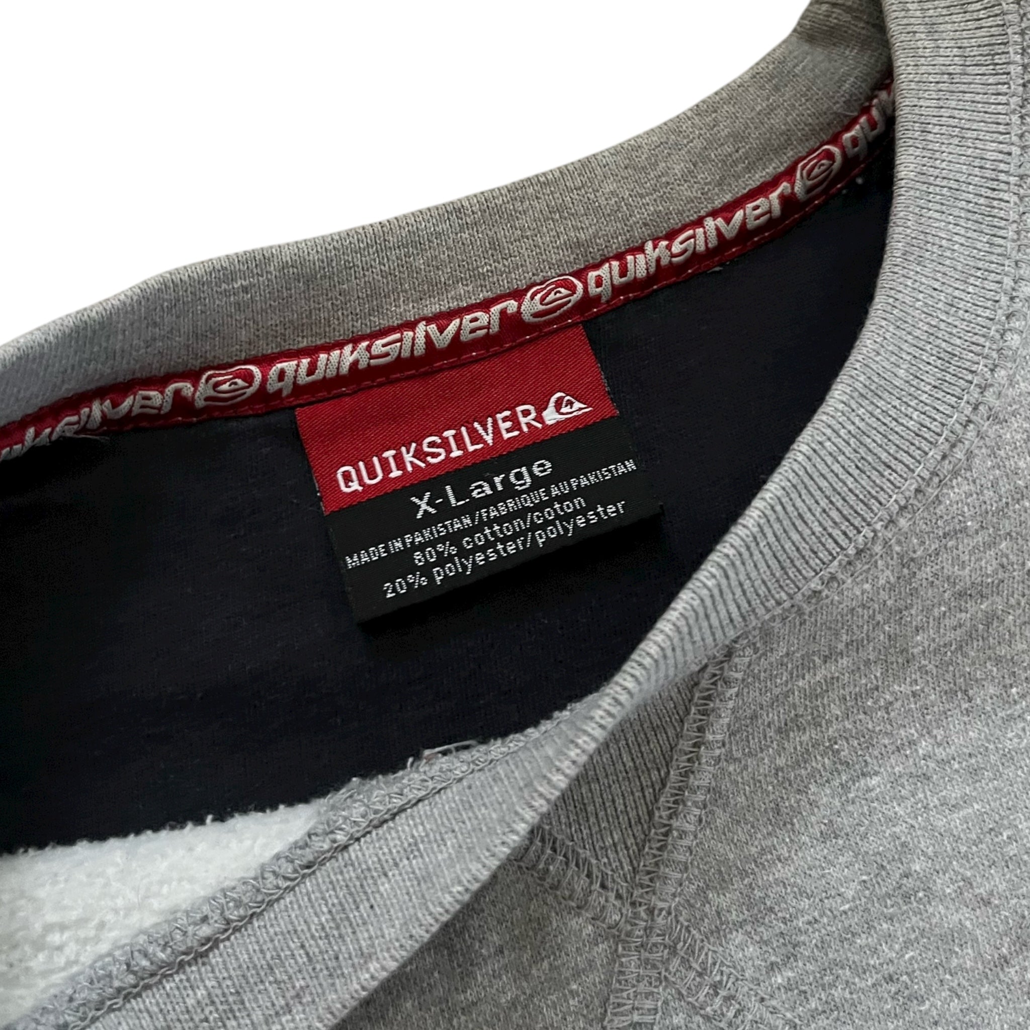 Vintage Quiksilver Sleeve Spellout Crewneck